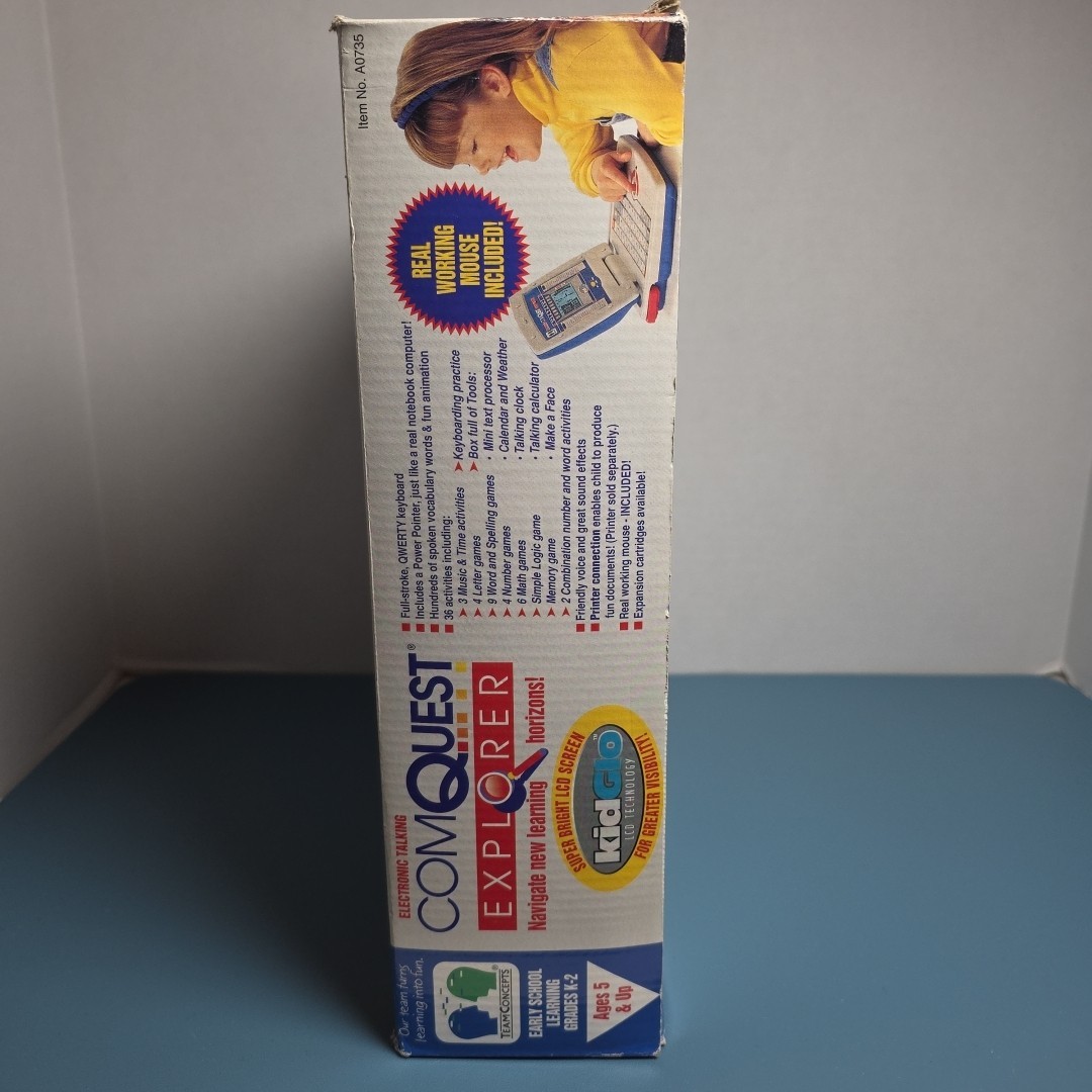 ComQuest Vintage Kids Computer Laptop NIB Tested Works With Team Concepts