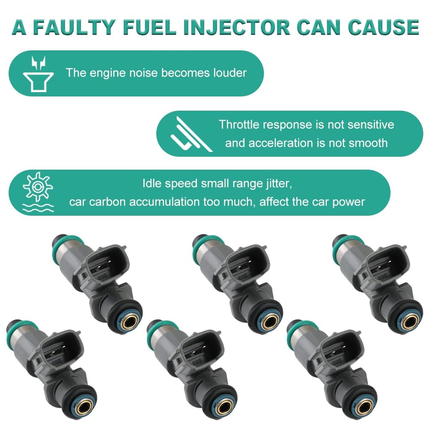 Fuel Injectors Replacement for 16450R70A01 FJ982 16450-R70-A01 195500-1100 | …