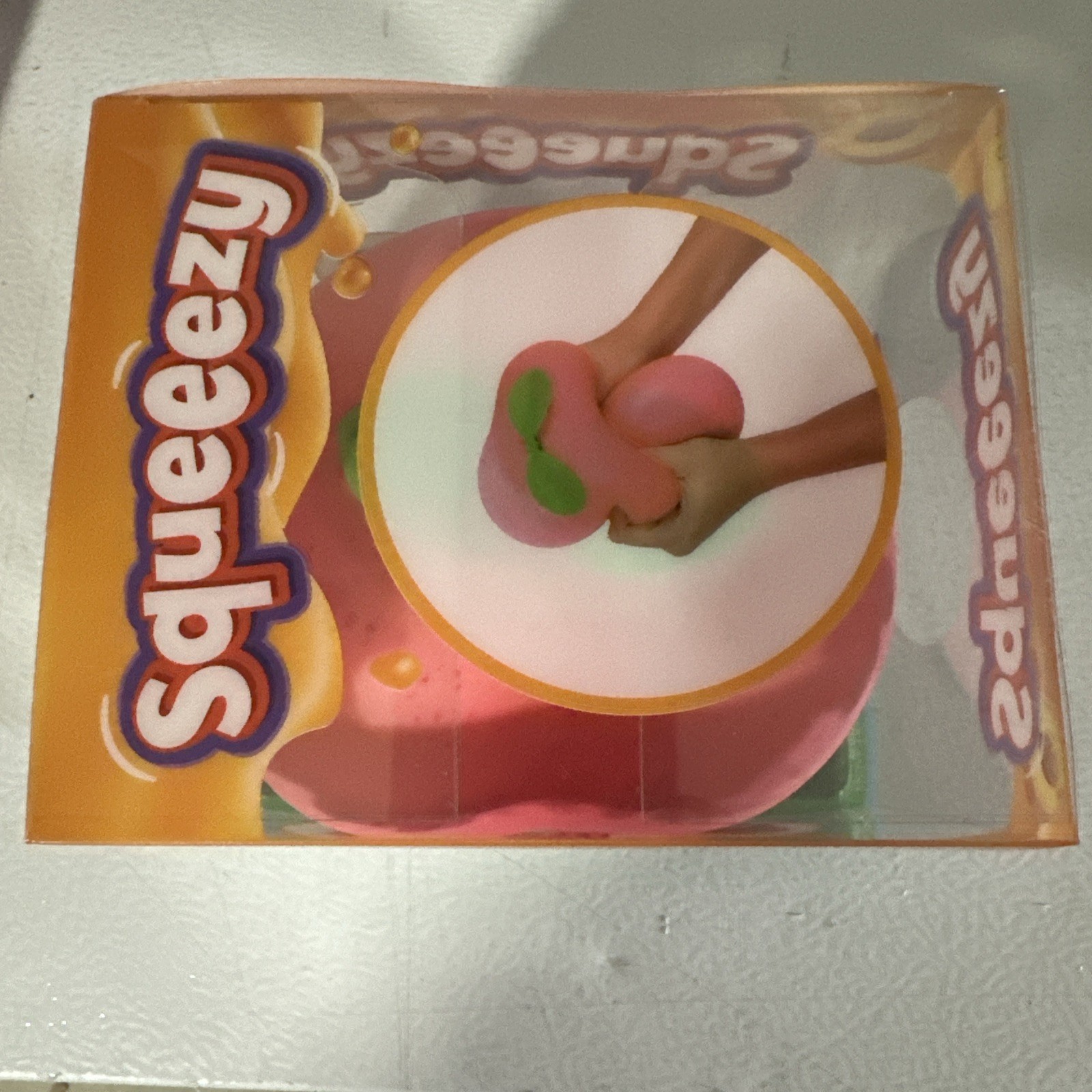 Jumbo SQUEEEZY Peach, Squishy Sensory Toy, Brand New in Box! Free Shipping!