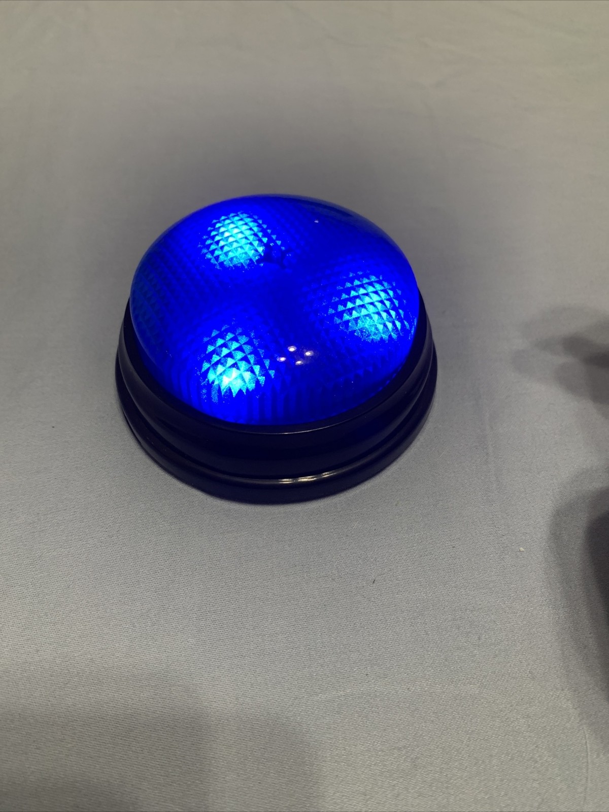 Fun Blue Light Up Push Buzzer With Sound! Learning Resources LRNLER3776