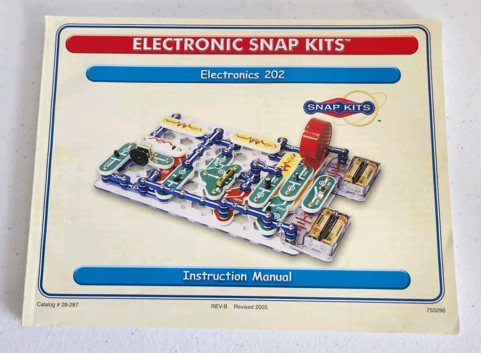 Snap Circuits Electronic Snap Kits 202 Instruction Book Manual Only ~
