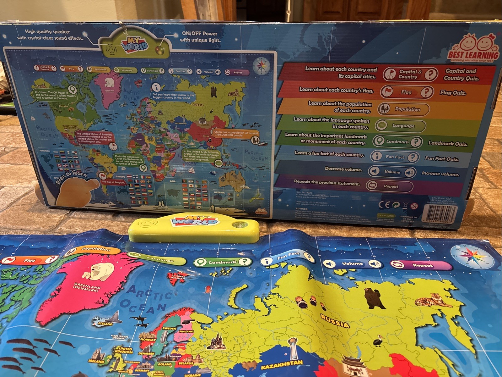 i-Poster My World Interactive Map – Educational Talking Map for Kids of Ages 6+