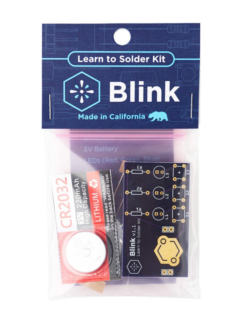 Learn To Solder Kits Blink Soldering Practice Kit [LSK-BLINK-INDV]