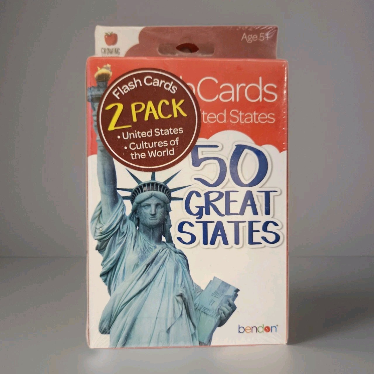 United States 50 Great States & Cultures of the World Flash Cards 2 Pack New