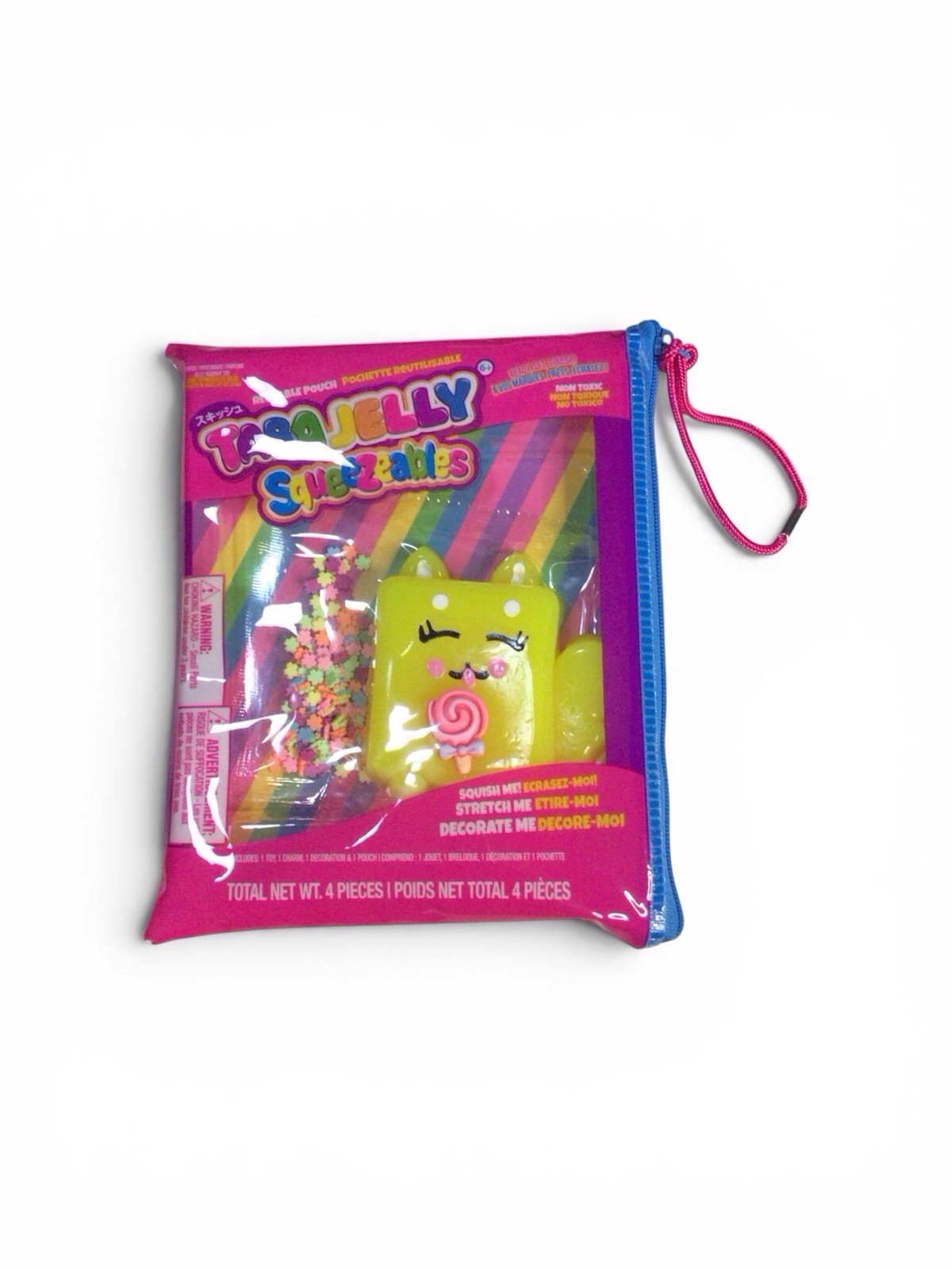 Taba Jelly Squeezeables Yellow Dog Squishy, Connie Corgi Squishi Squeeze Toy