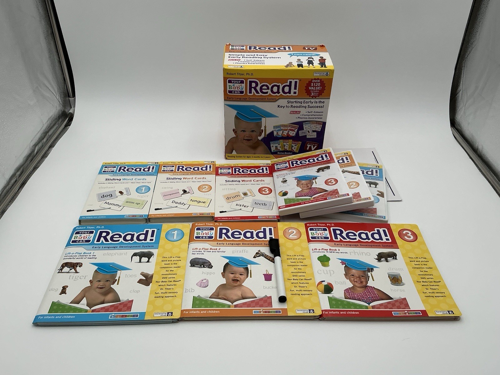 Your Baby Can Read “3- level Kit” 3months – 5yrs old. As seen on TV. Bundle box
