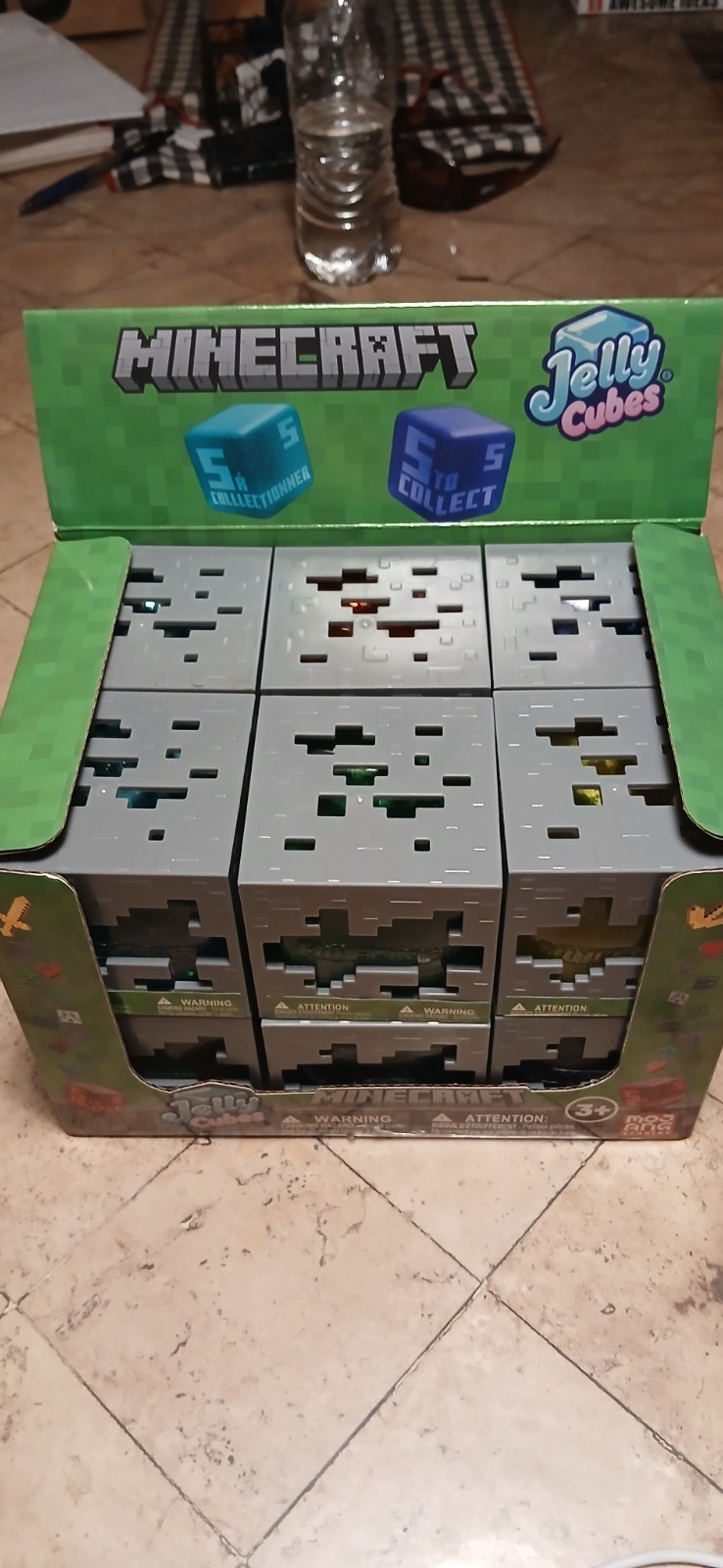 X 12 Minecraft Jelly Cubes Squishy Toy Case LOT of (12) – Viral – Like Needoh