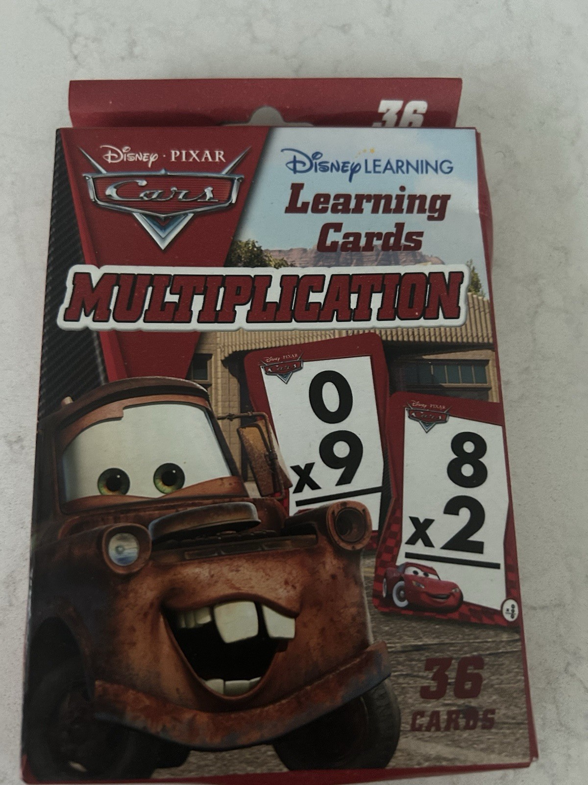 DISNEY PIXAR CARS BASIC MULTIPLICATION #36 CARDS NEW