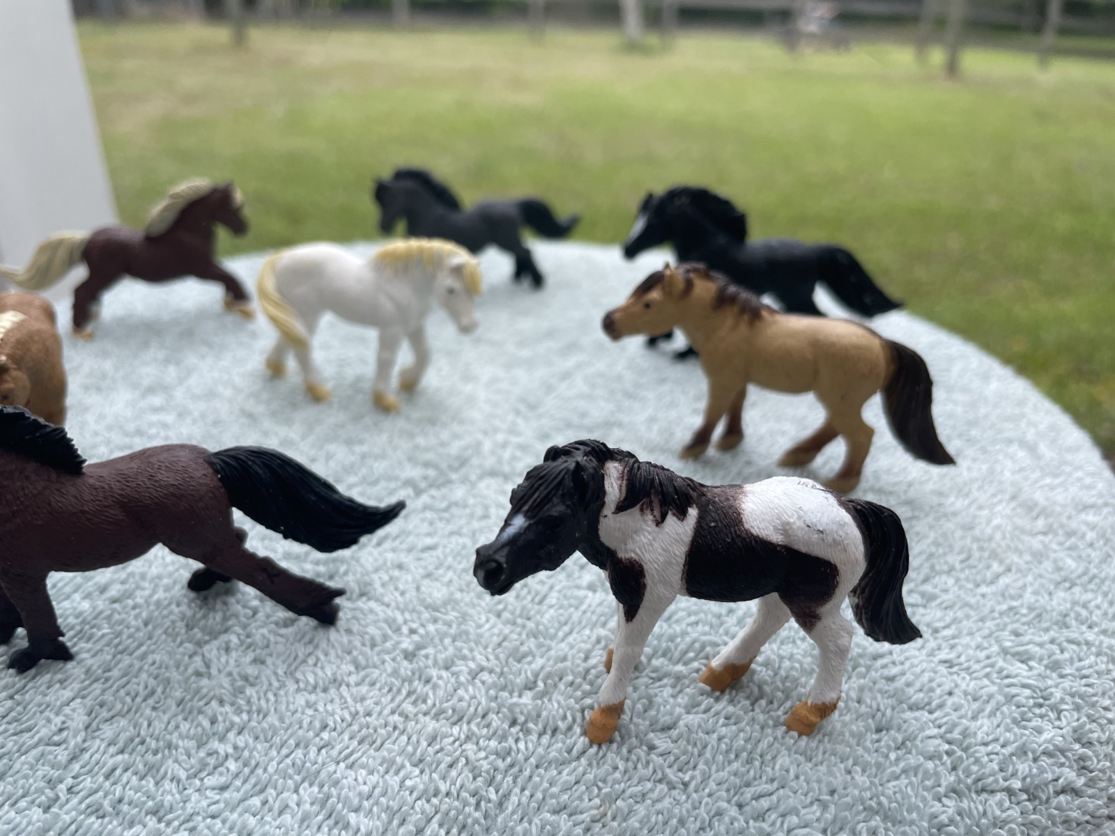 SET OF 8 MINIATURE TOY PONIES by Safari Ltd; New in pkg; horse/pony/ FREE SHIP