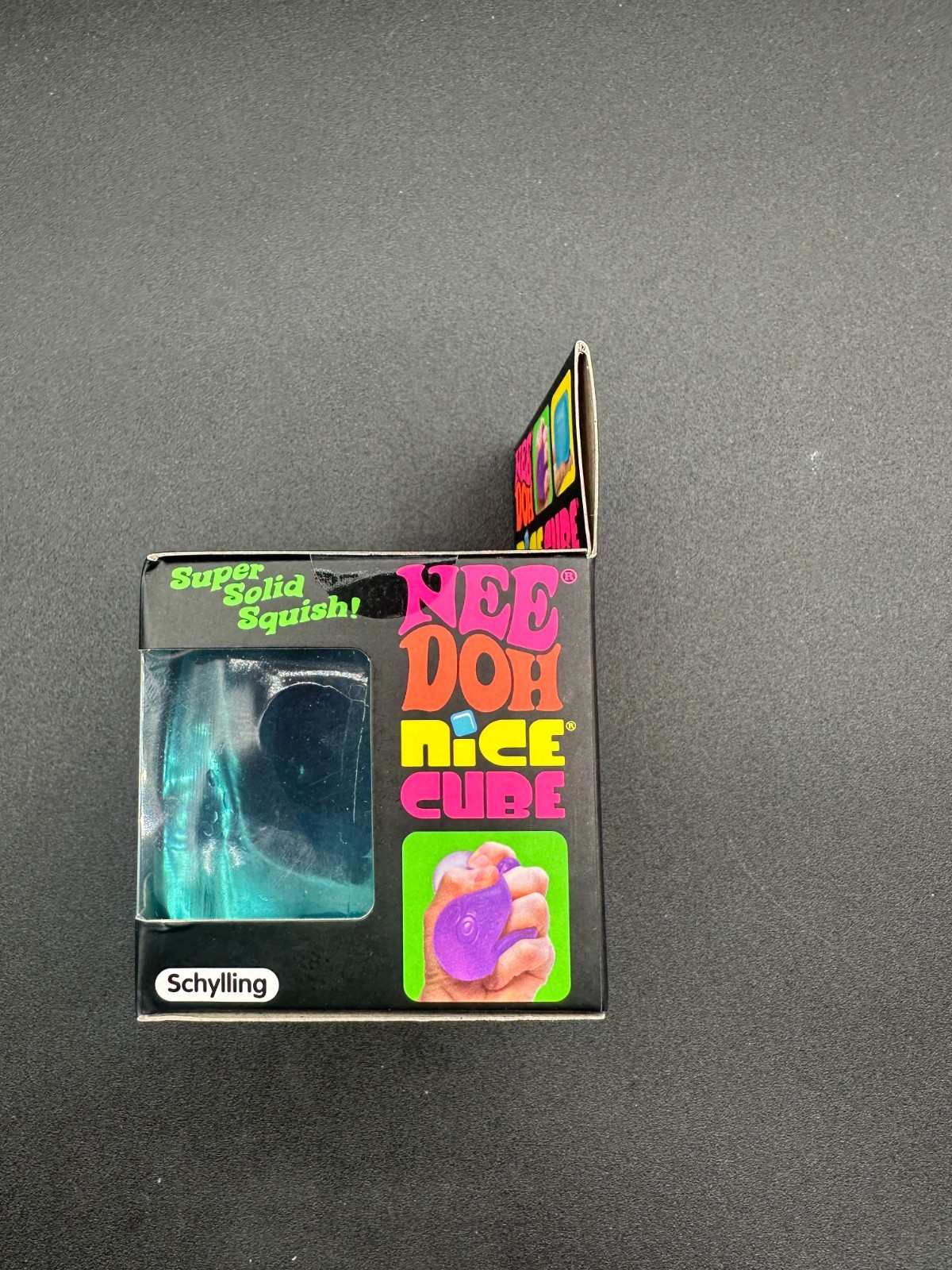 Original Nee Doh Nice Cube – Super Solid Squish! (Blue) – Factory Sealed Needoh
