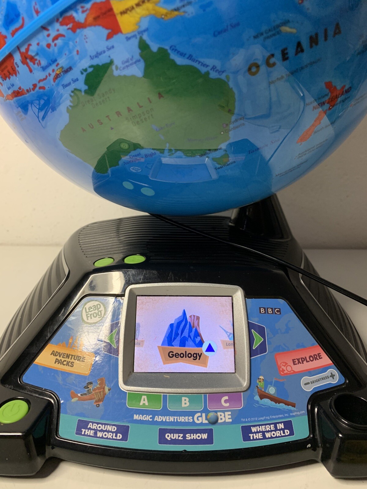 LeapFrog Magic Adventures Globe 2.8″ Screen BBC Videos Interactive Games Tested