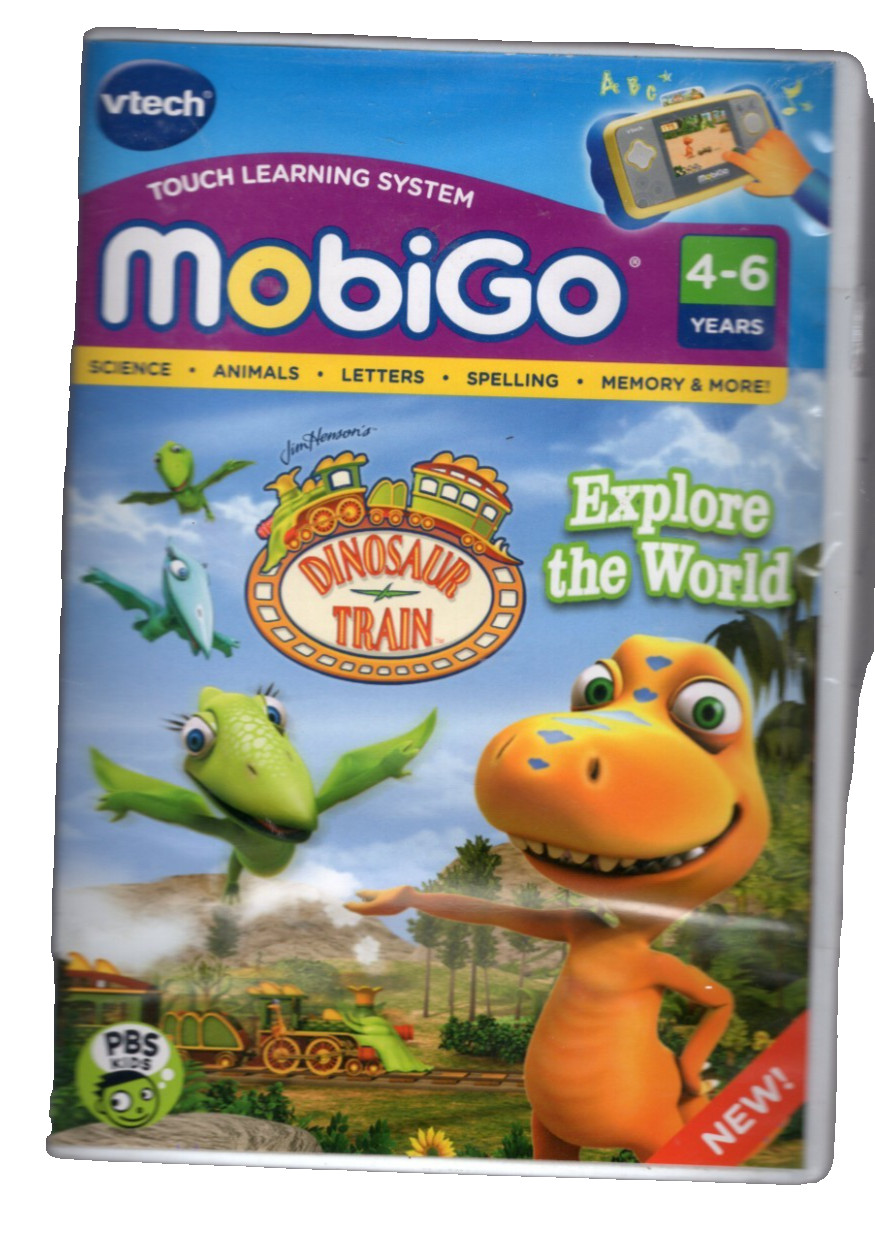Vtech MobiGo Dinosaur Train Cartridge Explore The World Learning Game Age 4-6