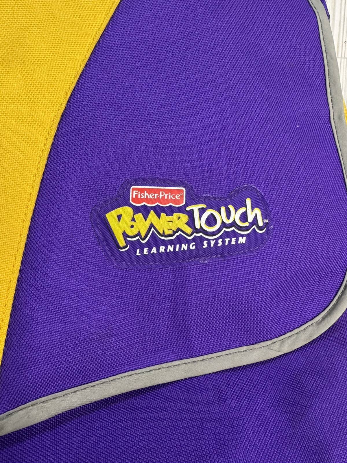 Fisher Price Power Touch Learning System Carrying Case Backpack Yellow/Purple