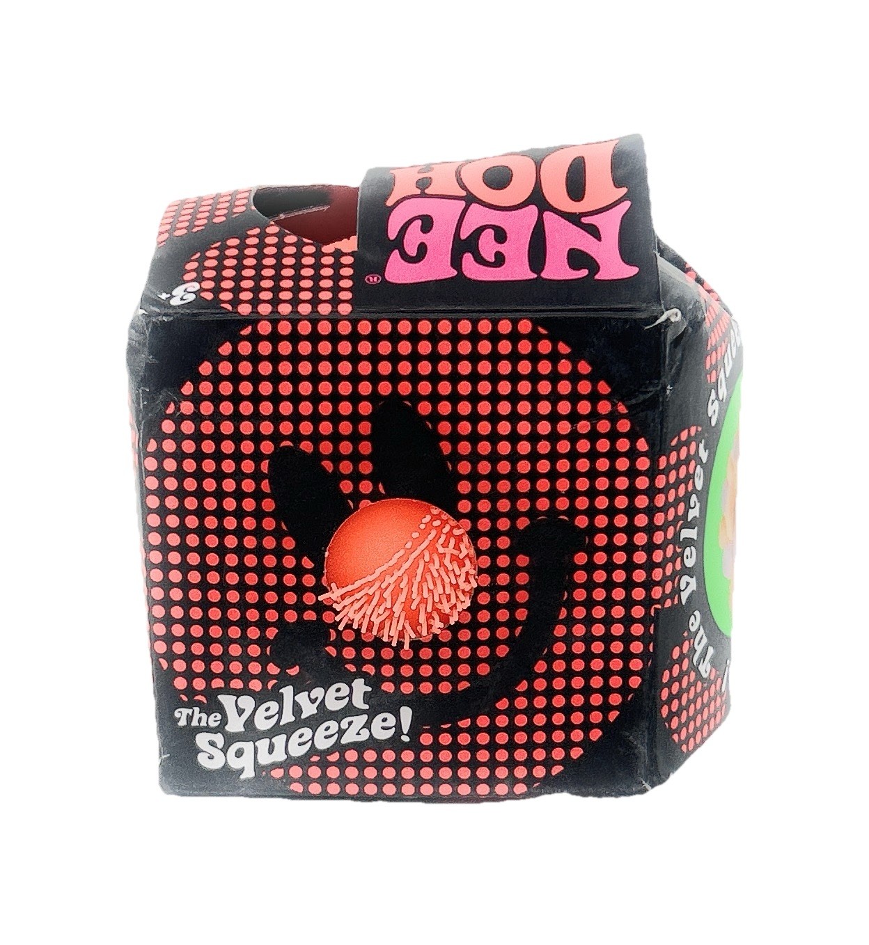 Needoh FUZZ BALL Flower Power~ORANGE~AUTHENTIC~NEW/OTHER