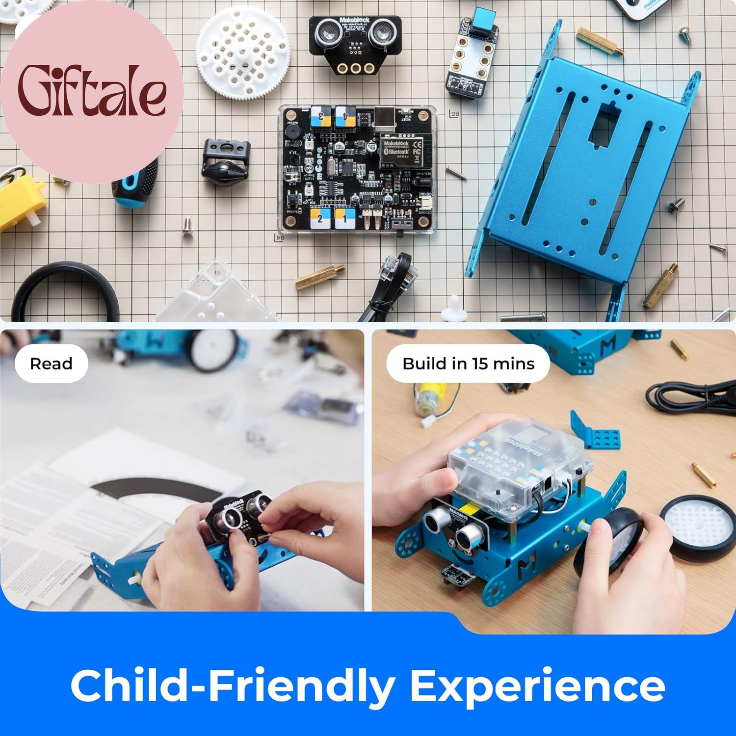 Mbot Robot Kit, Robotics for Kids Ages 8-12 Learn to Code with Scratch & Arduino