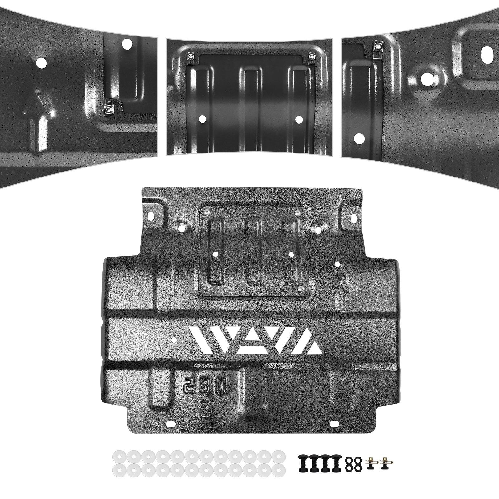 Lower Front Splash Shield Protector Underbody for 2018-2022 Ford F-150 3D Alloy