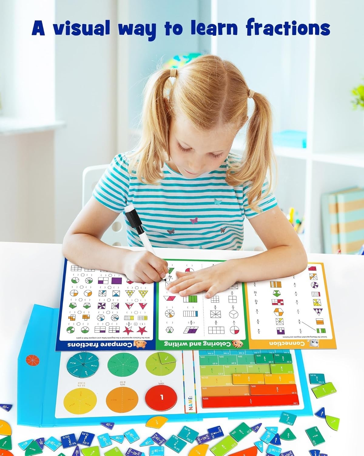 Magnetic Fraction Circles – Visual Learning Tool for School