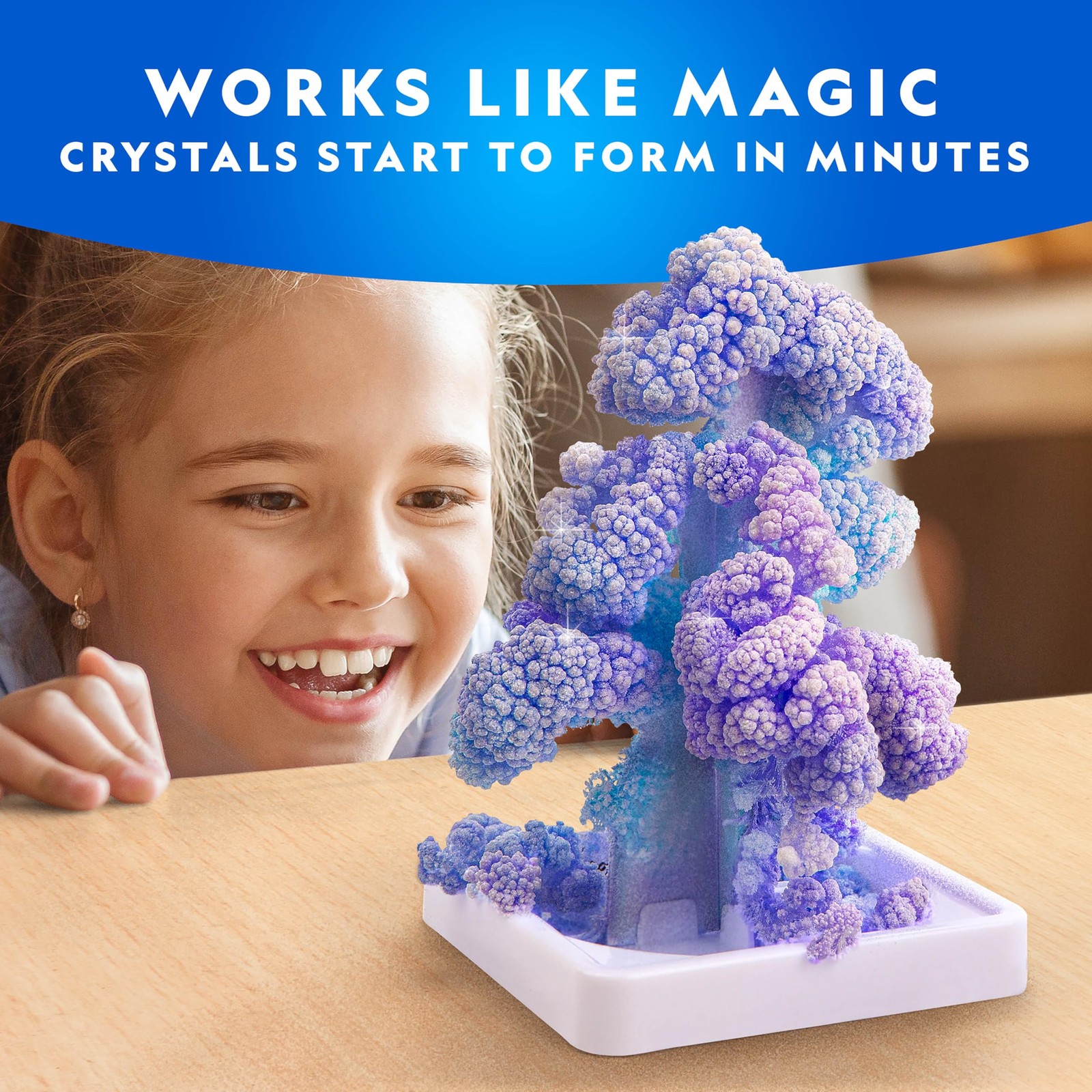 Blue Marble National Geographic Craft Kits For Kids – Crystal Growing Kit Grow