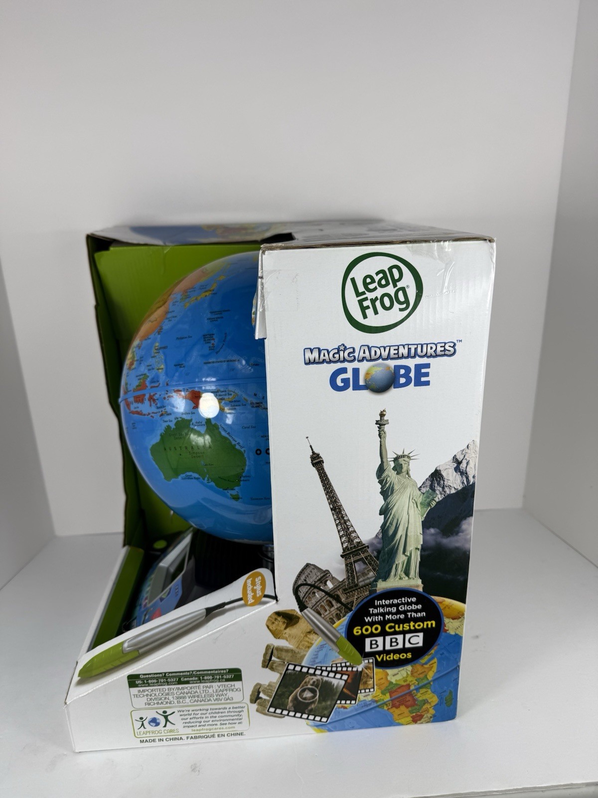 Vintage Leap Frog Magic Adventures Globe Stylus Included LeapFrog STEAM Toy NEW