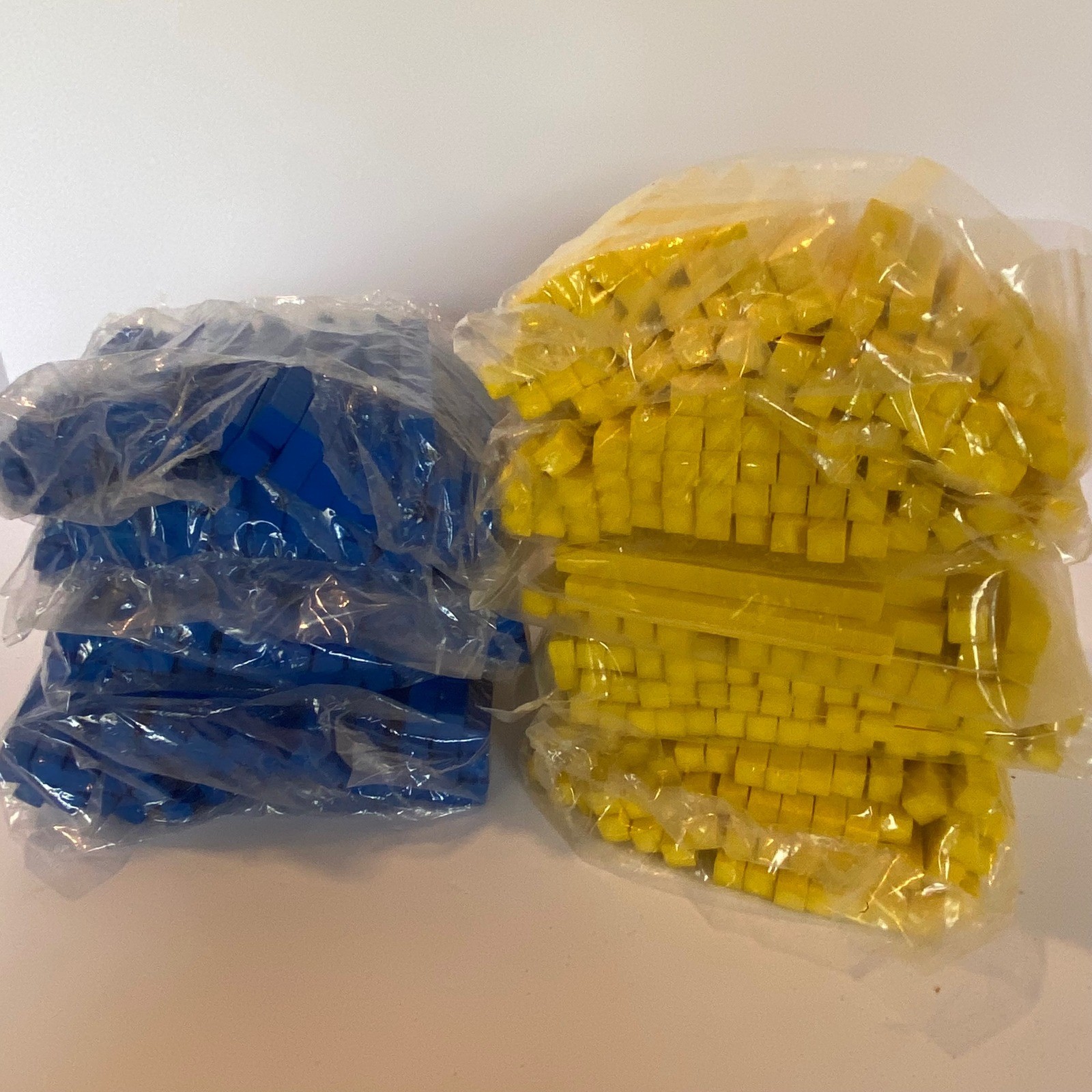 Cuisenaire Base Ten Blocks Math Manipulatives Blue Yellow Excellent Bulk Set
