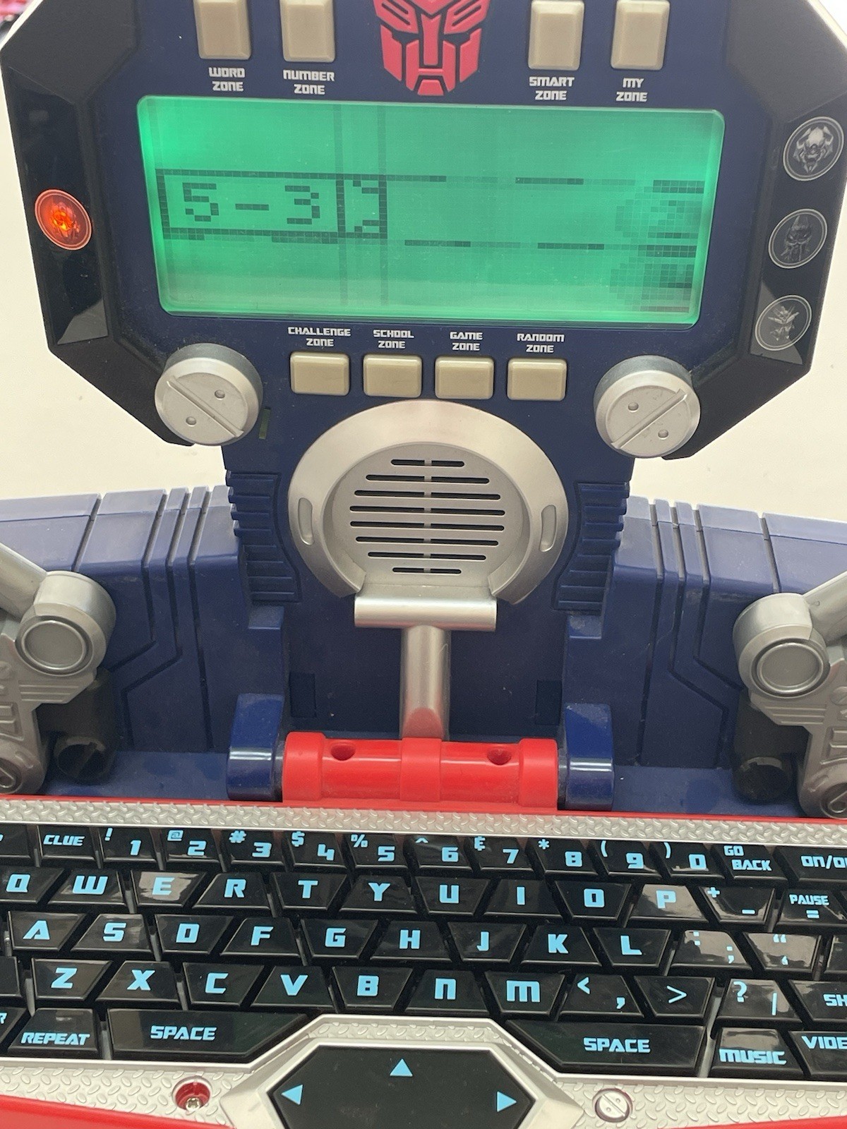 Laptop Transformers Optimus Prime Talking Learning Computer Tested Works HTF A1