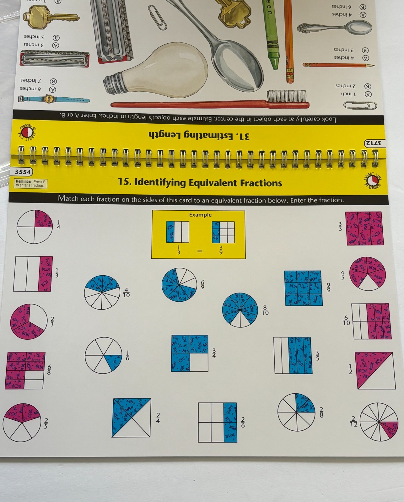 MathSafari Fraction Fun Set 7 Lesson Book Educational Insights Ages 9+