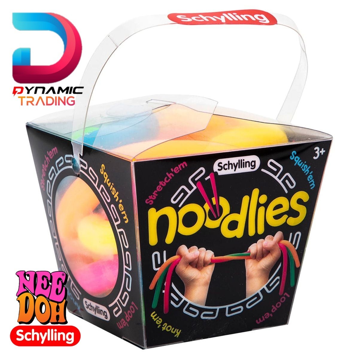 NeeDoh Noodlies Squishy Nee Doh 5 Stretchy Fidget 14″ Noodles