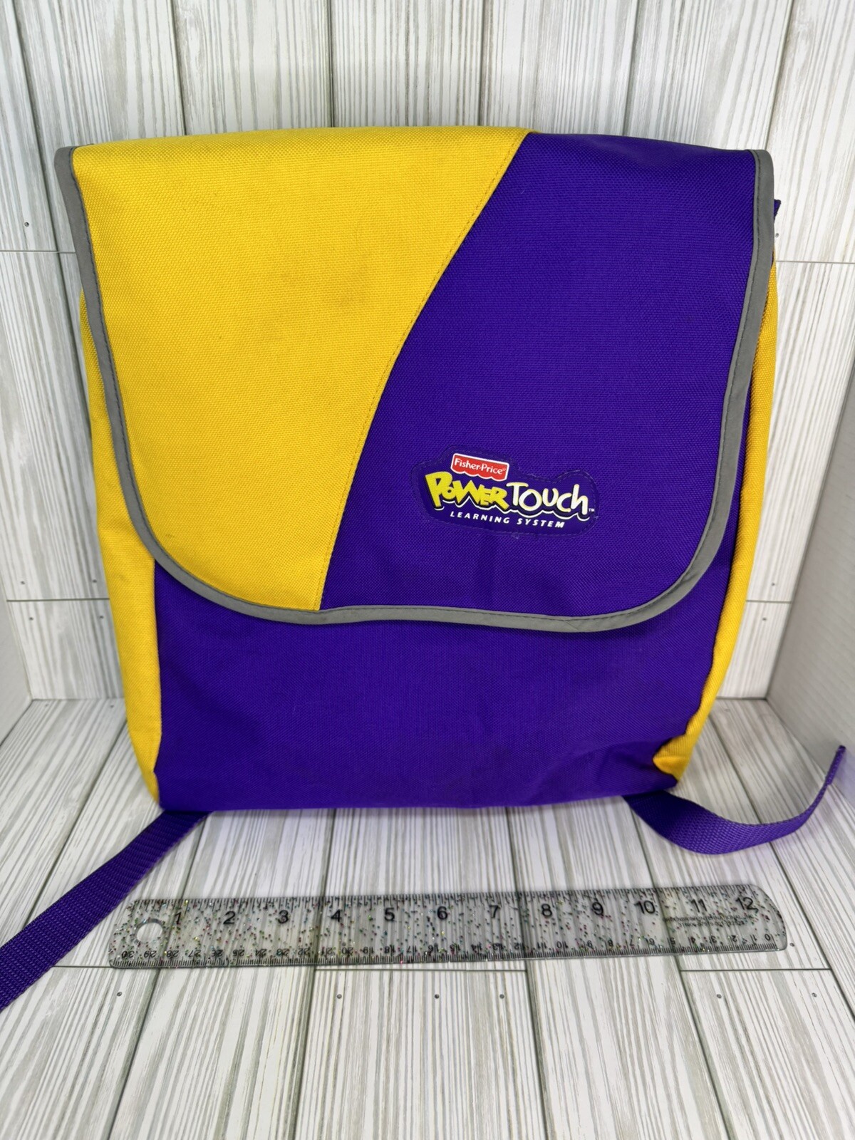 Fisher Price Power Touch Learning System Carrying Case Backpack Yellow/Purple