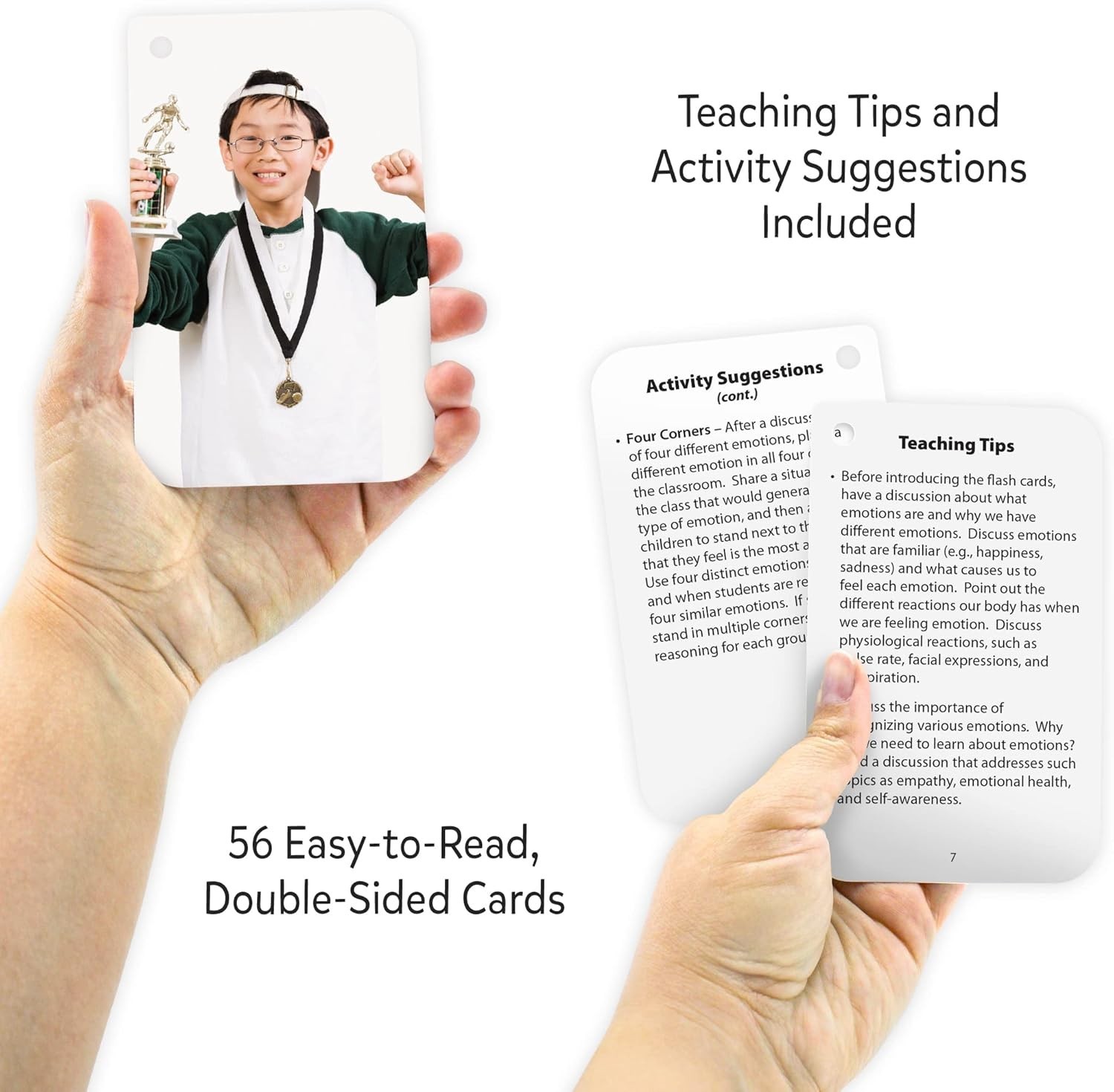 Engaging 56 Emotions Flash Cards for Adult Learning – Storage-Friendly Design