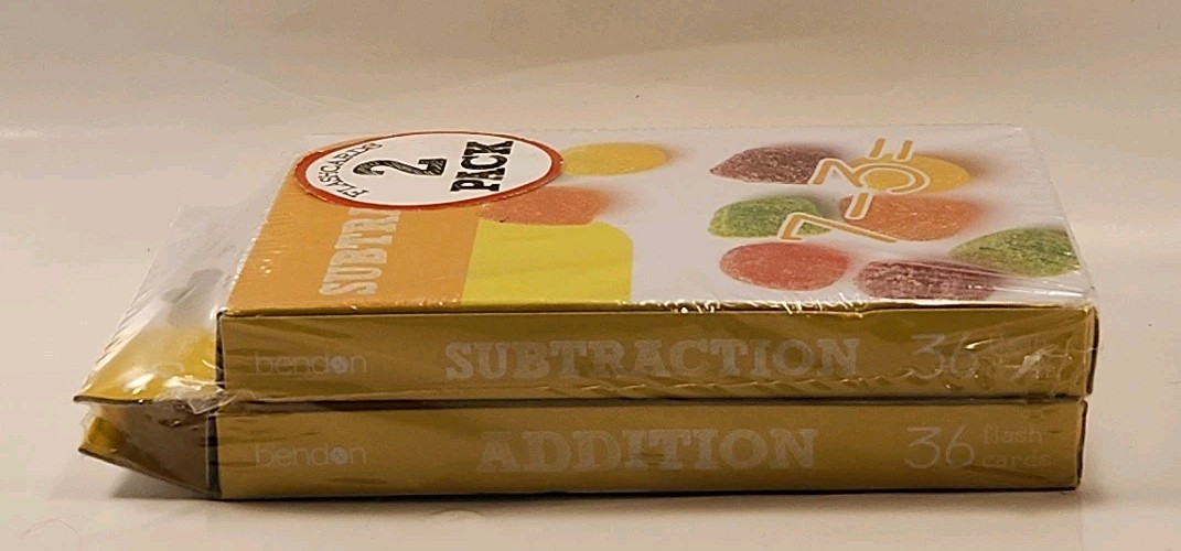 Bendon Addition & Subtraction 2 Pack 36 Flash Cards per Pack W1s1 1270