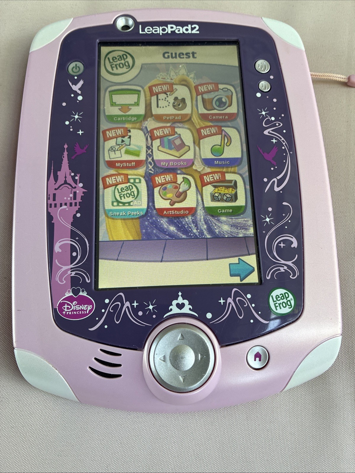 LeapFrog LeapPad2 Explorer Disney Princess Tablet w/ Princess Case (No charger)
