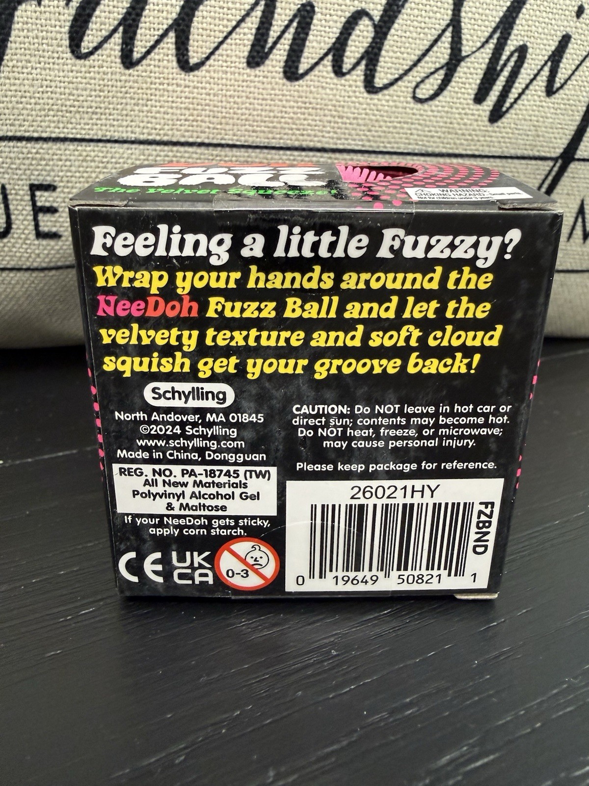 NEW Pink Needoh FUZZ BALL Nee Doh Squishy NEE-DOH Fuzzball AUTHENTIC US Squeeze