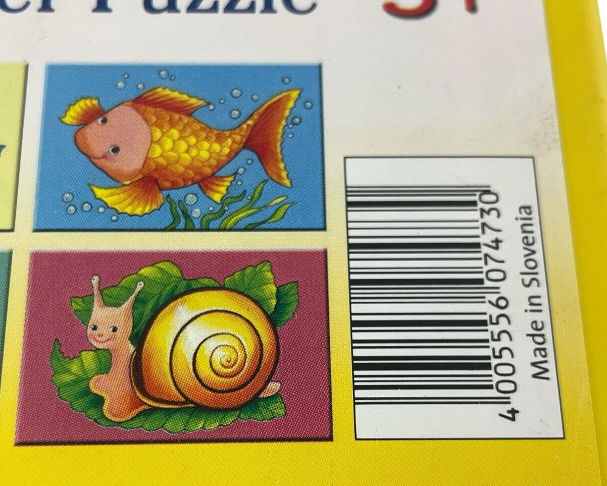 Ravensburger Block Puzzle Animals 6 Sided Childrens Duck Frog Fish Butterfly