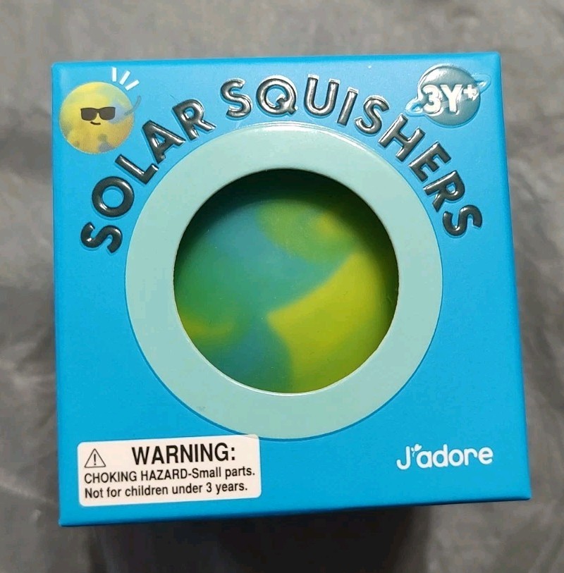J’Adore Solar Squishers Squishy Cool Patterns Squeeze Toy. NEW Hard To Find