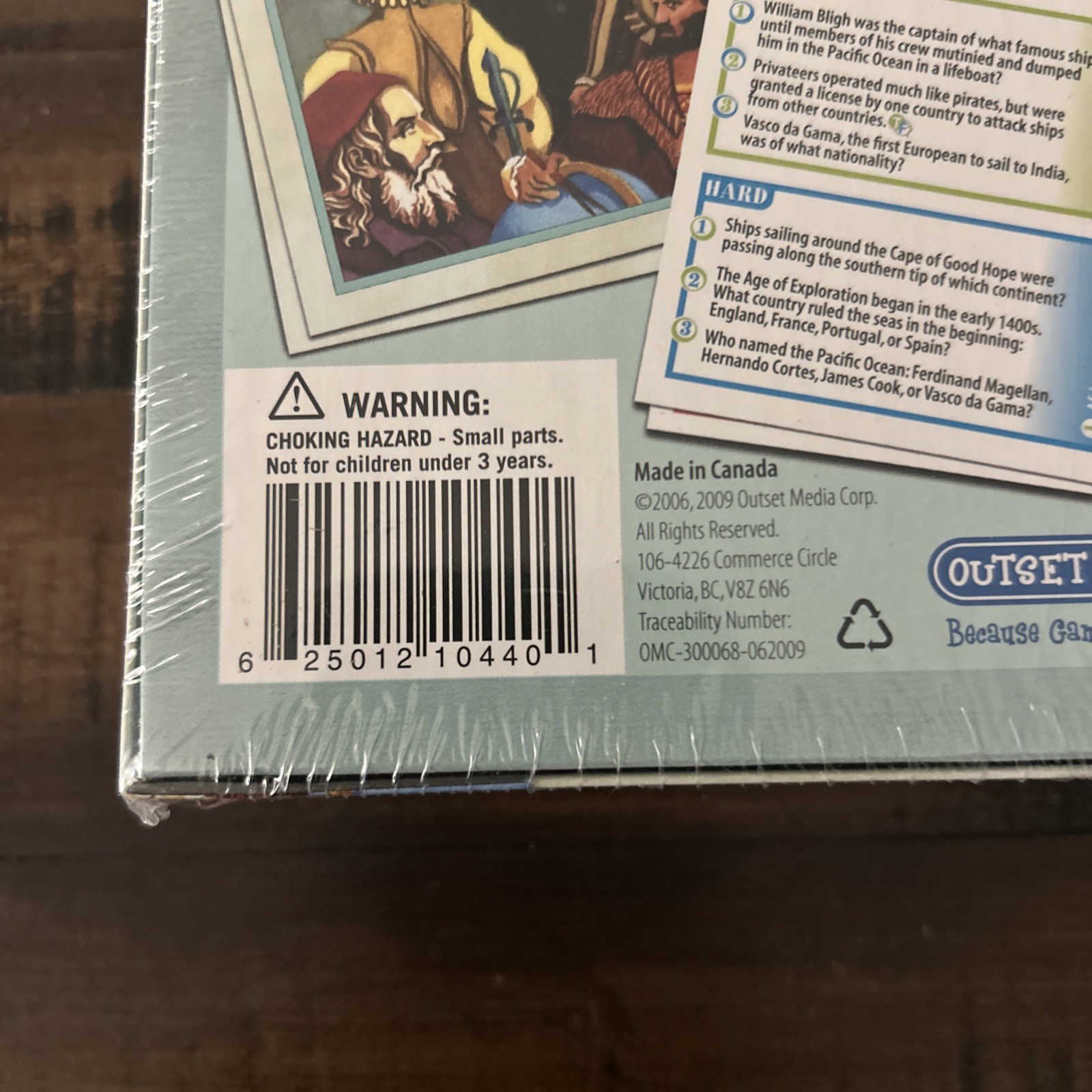Professor Noggin’s Explorers Card Game Educational Trivia Ages 7+ New Sealed