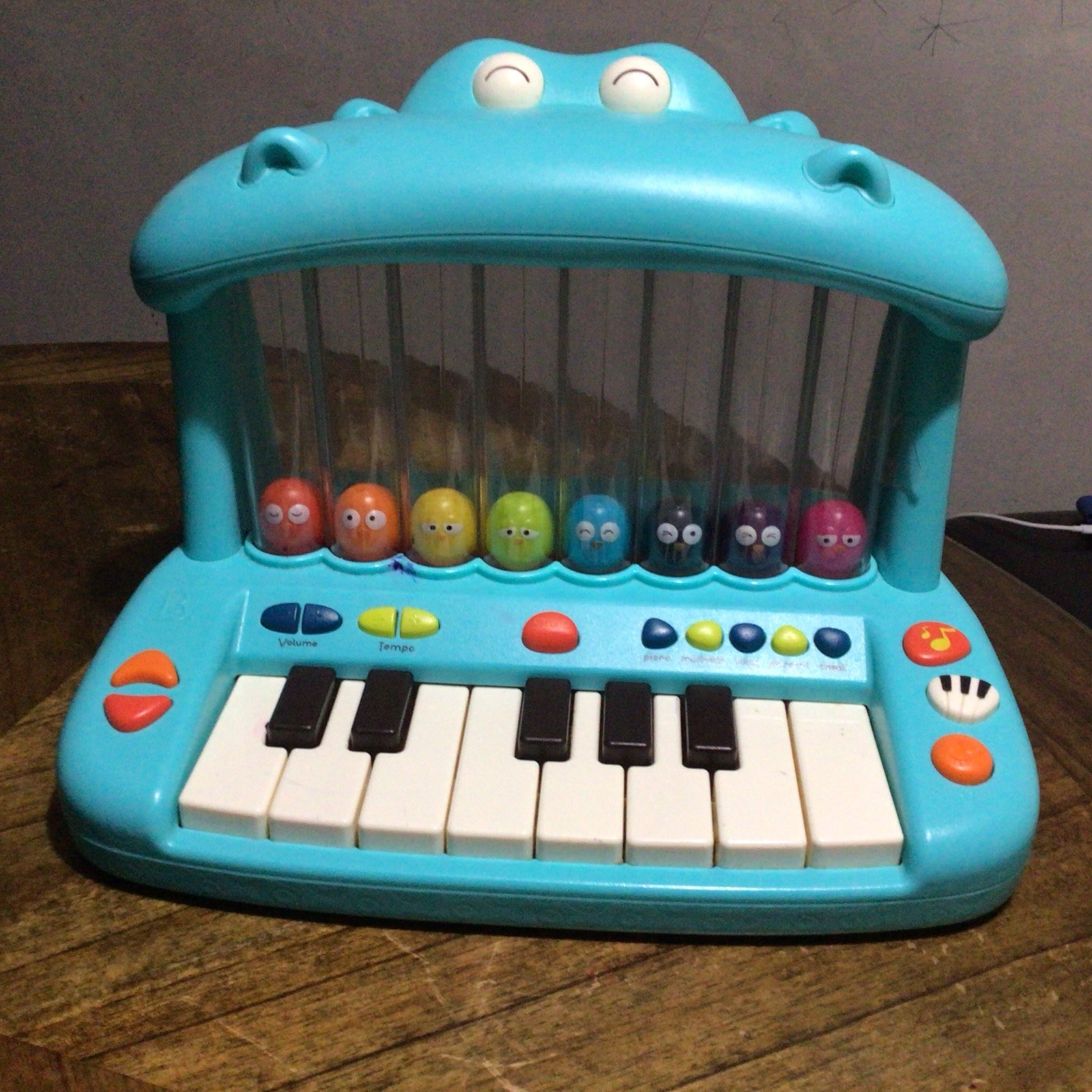 B Toy Hippo Pop-Musical Toy Keyboard -Play Piano Songs, Sounds and Lights
