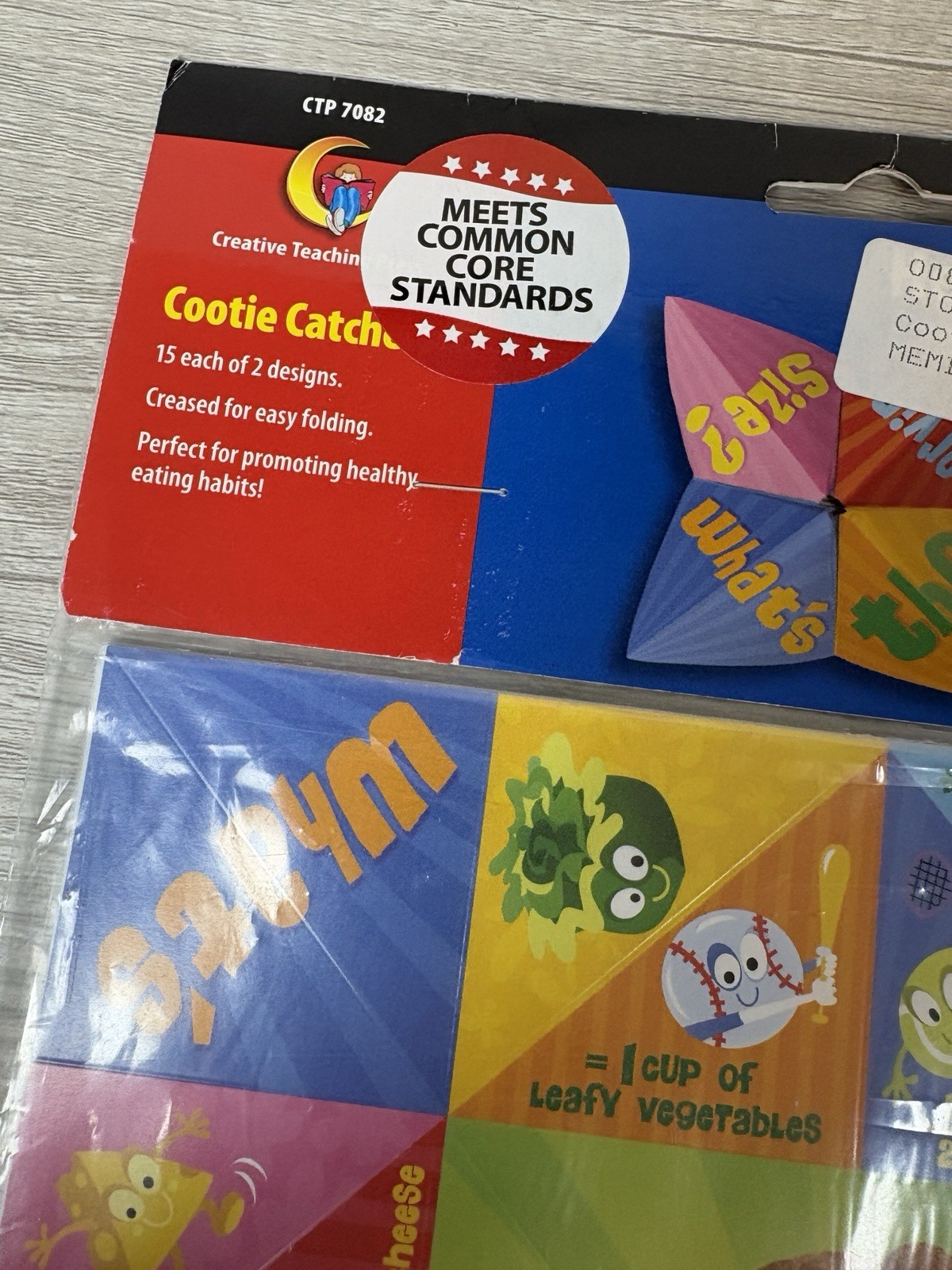 NIP Cootie Catcher CTP7082 Healthy Eating Watch Your Serving Size