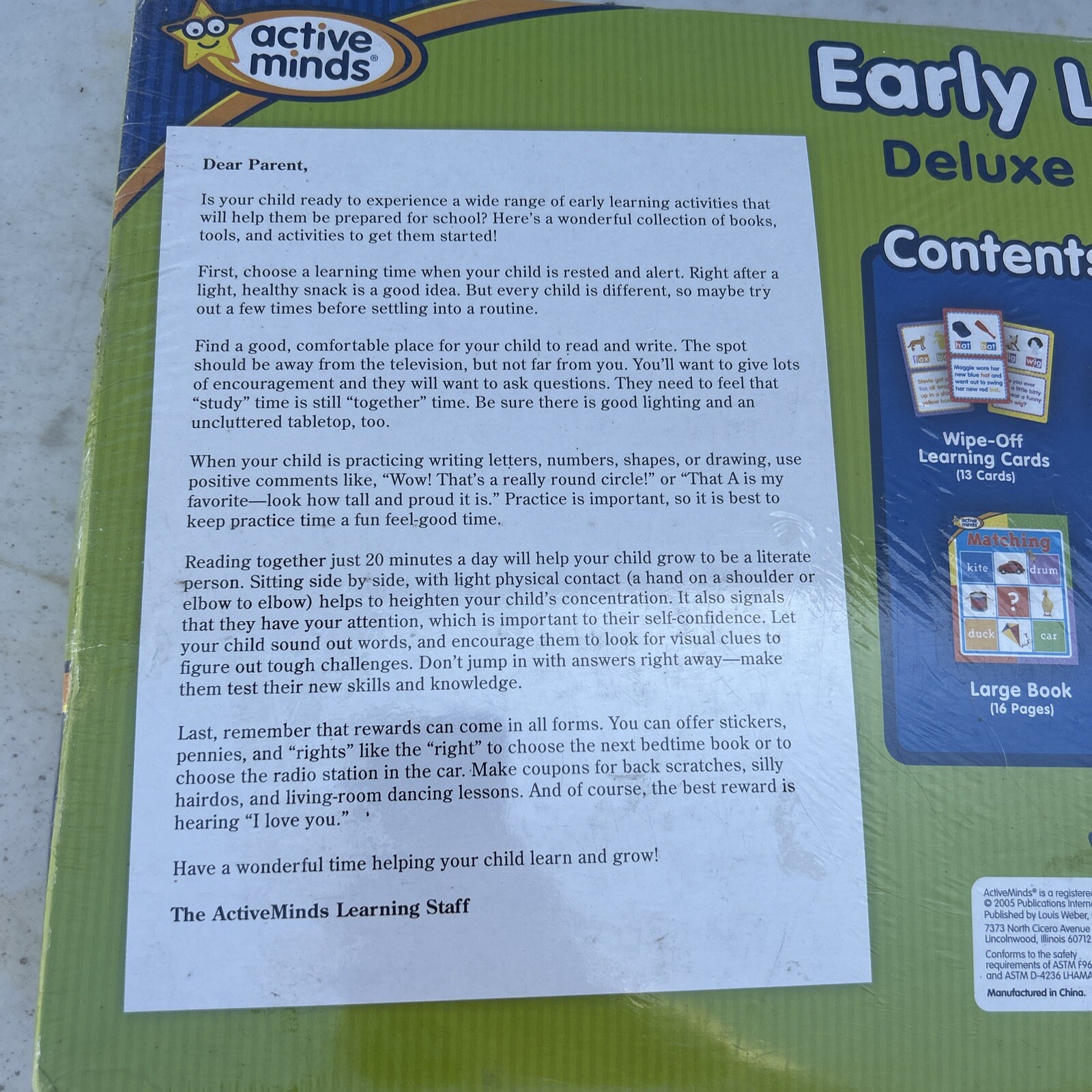 Early Learning Fun – Deluxe Learning Activity Set – Active Minds – Ages 3+