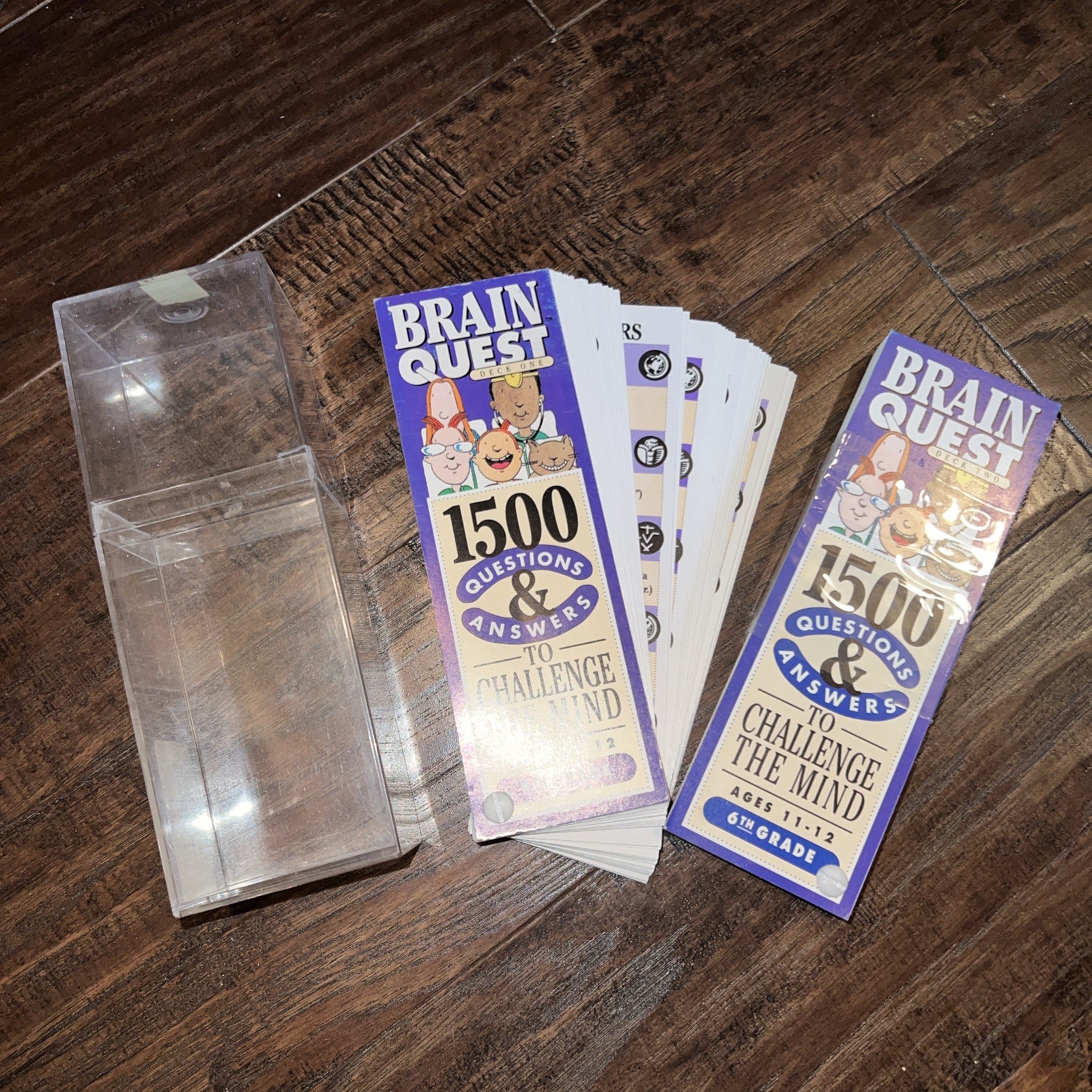 Vintage Lot Of 10 Brain Quest Learn Q & A Cards – Grades 3, 5, 6 , 7 (Ages 8-13)