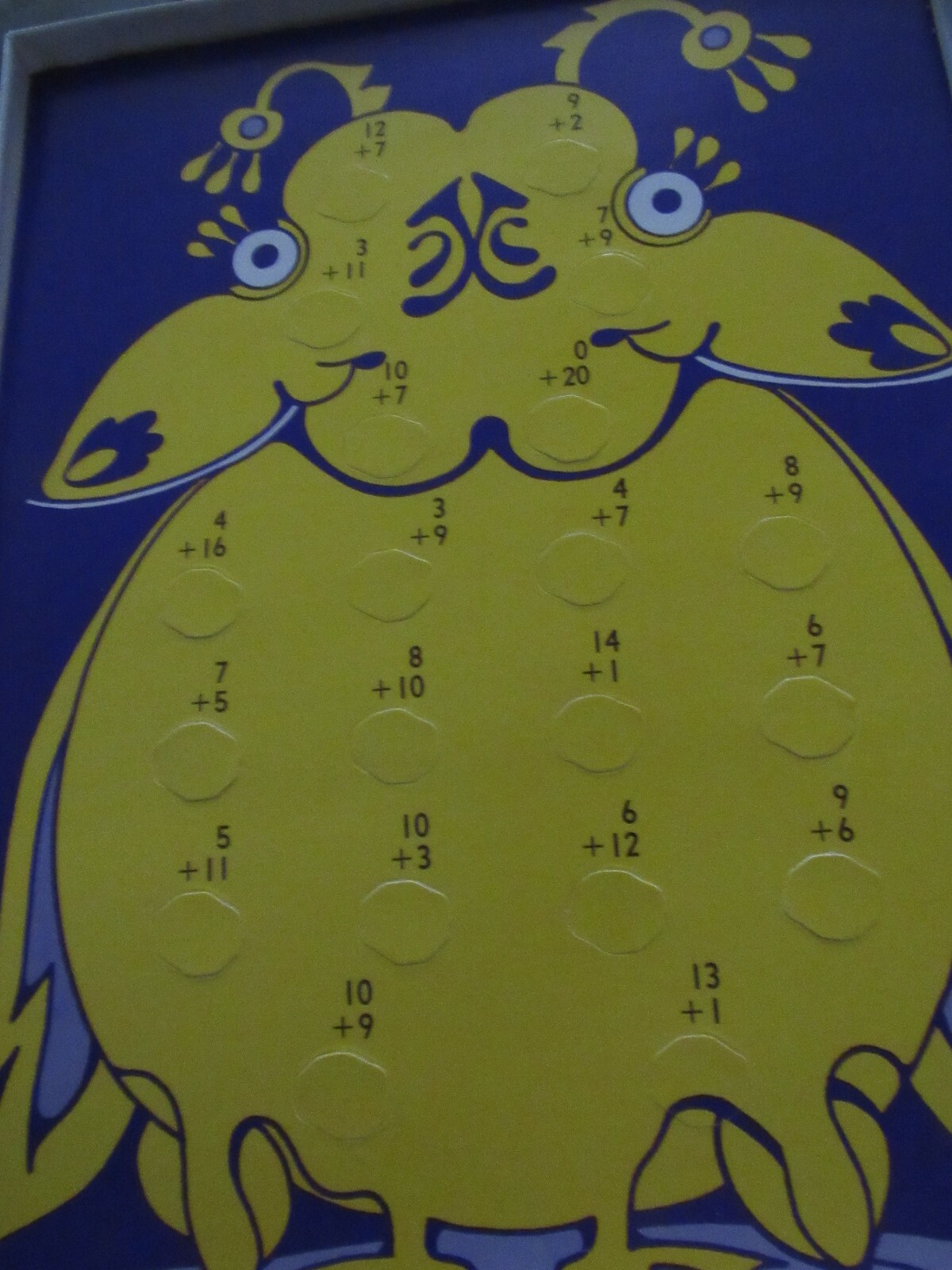 Vintage 1977 Turn n Learn Self Checking Addition Math Cards Monster Theme Set