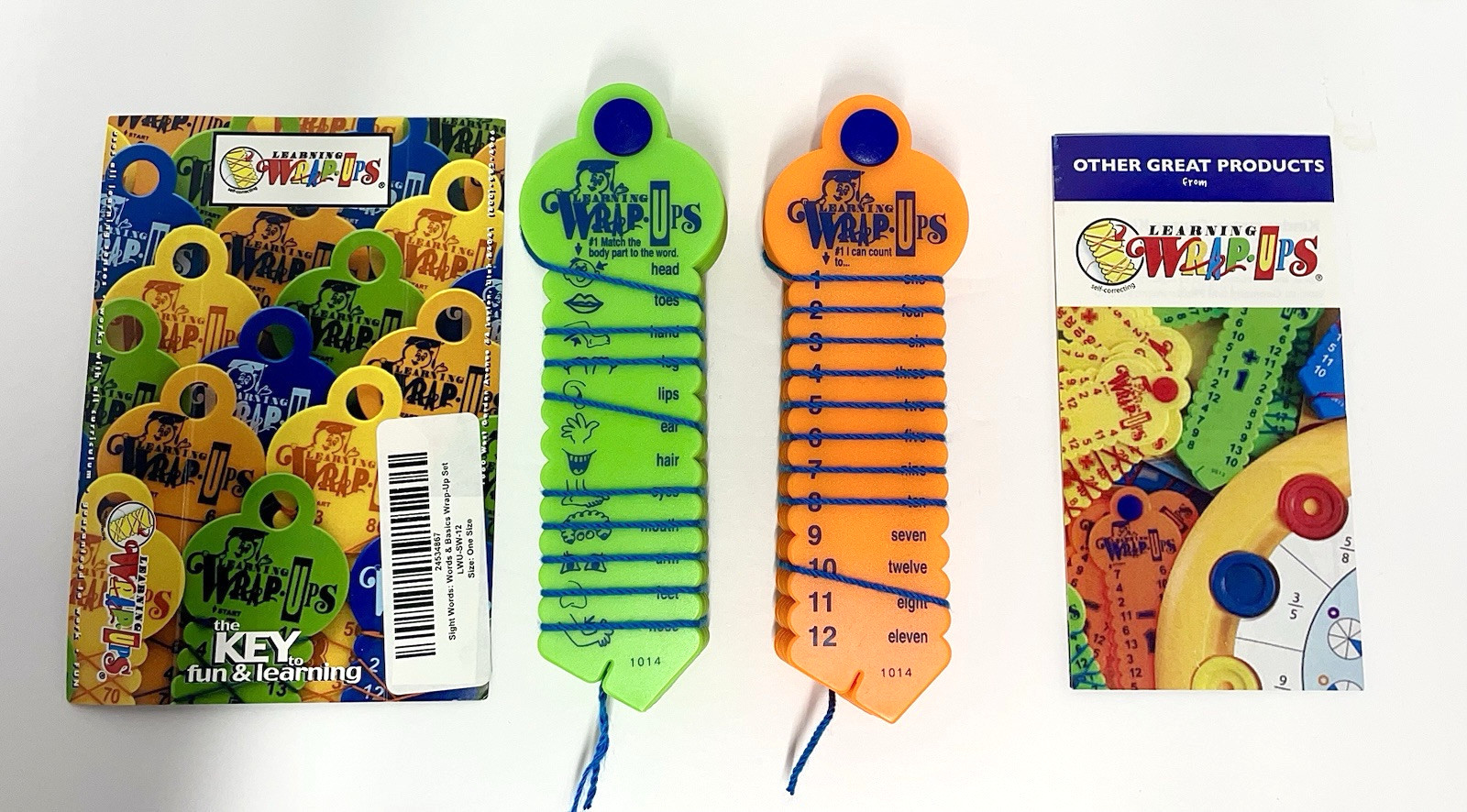 Set of 2 Learning Wrap Ups Keys – Sight Words and Basics Educational Toy