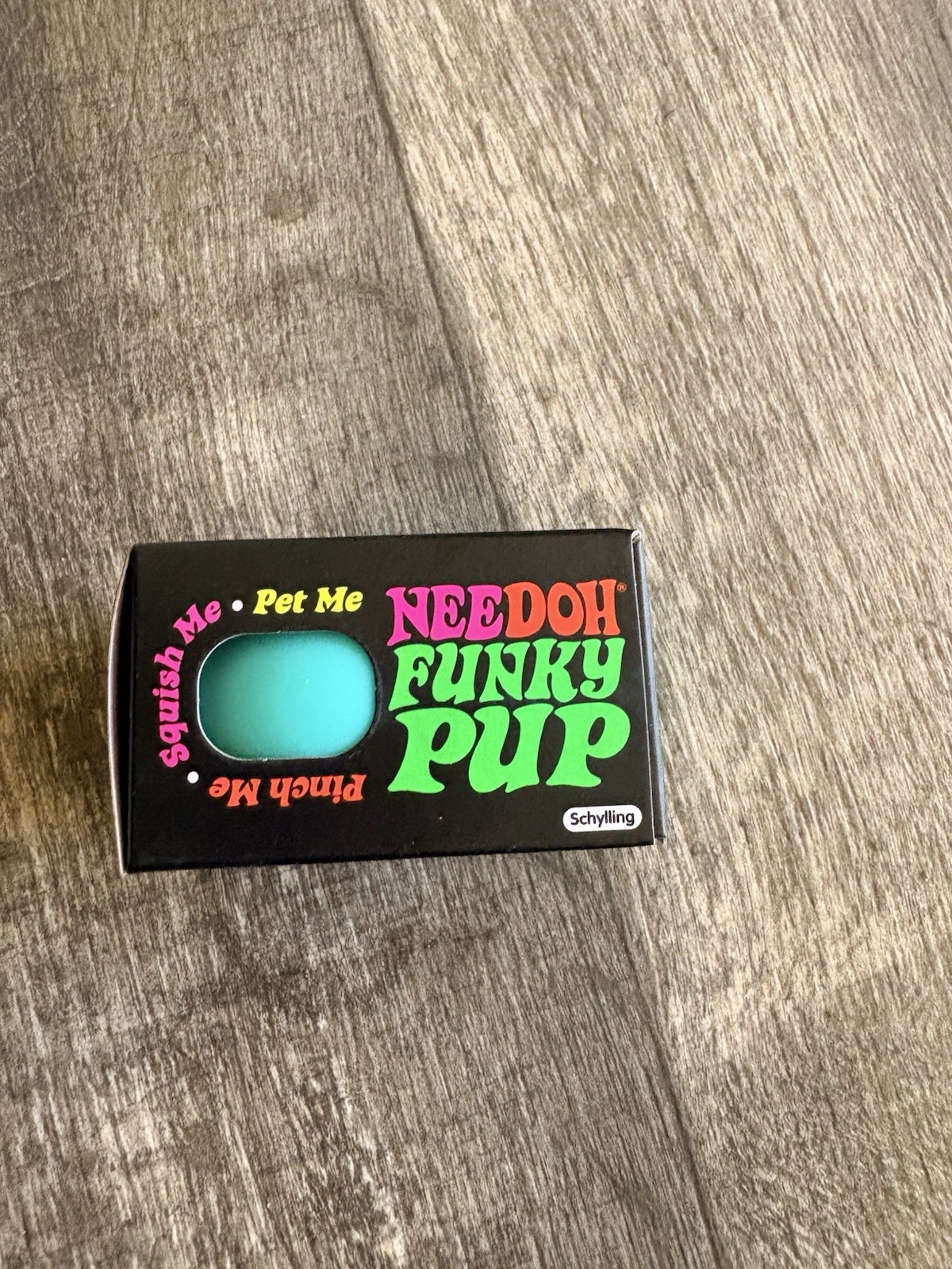 NIB Sealed Needoh Funky Pup Teal – Squishy Stress Relief Toy Schylling