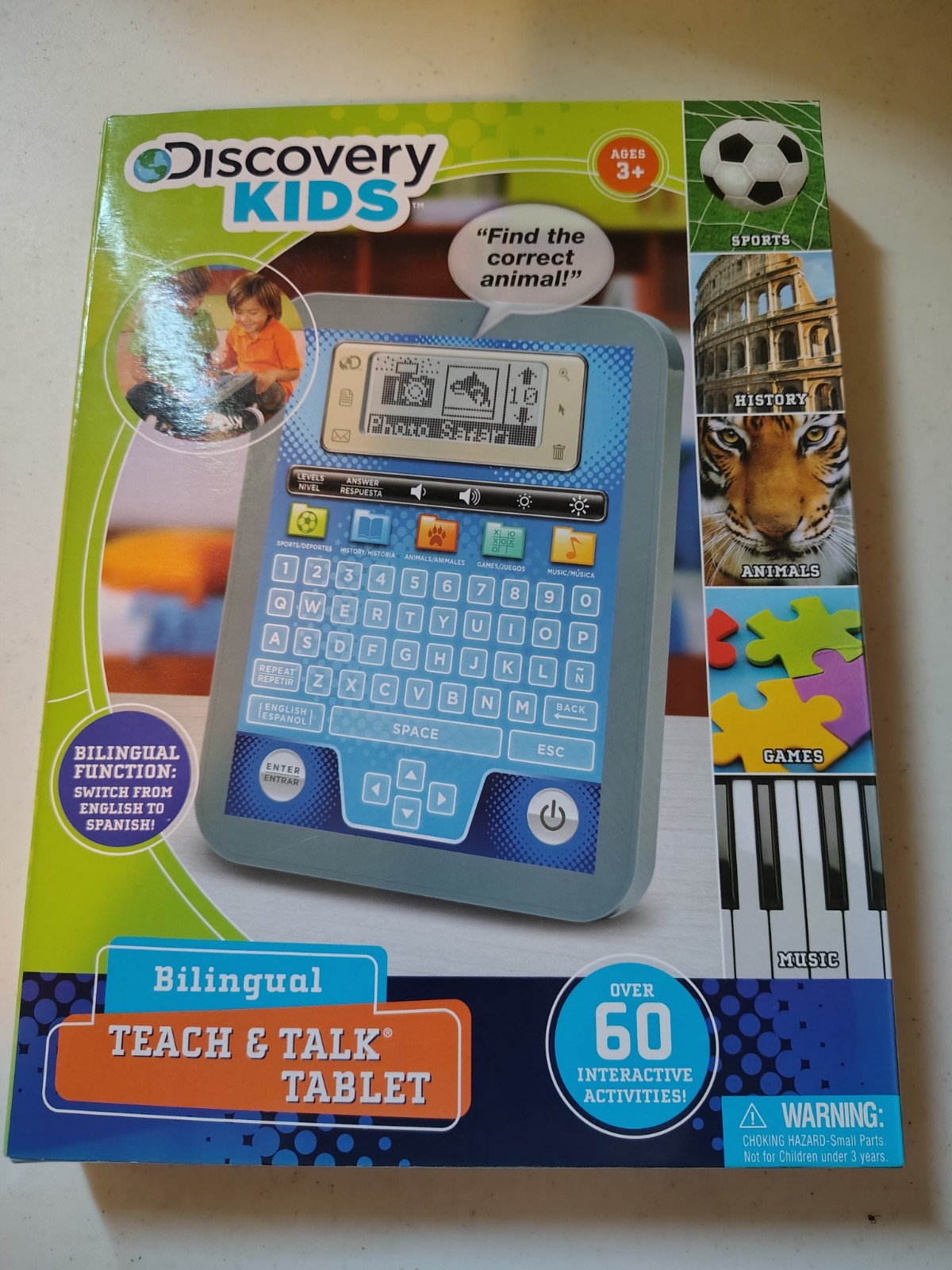 Discovery Kids Bilingual Teach & Talk Tablet Learning System 3+ 60+ Activities