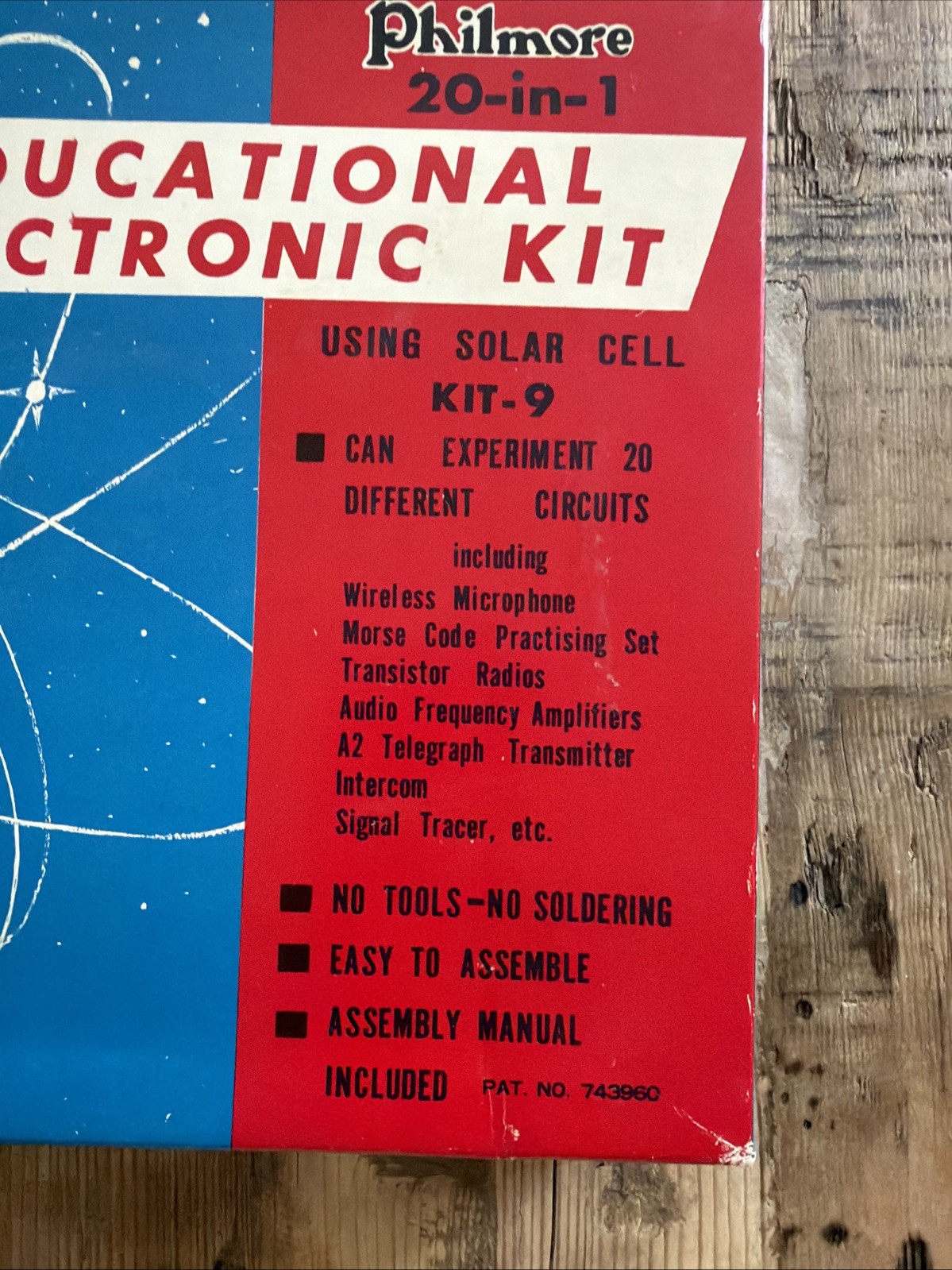 Vintage Philmore 20 In 1 Educational Electronic Solar Cell Kit-9 Incomplete