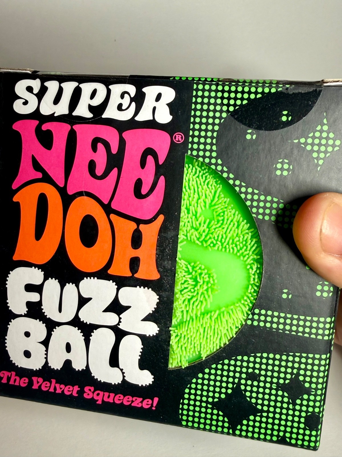 NeeDoh SUPER FUZZ Ball Green XL Giant Fuzzy Squishy Stress Toy 🔥 100% AUTHENTIC