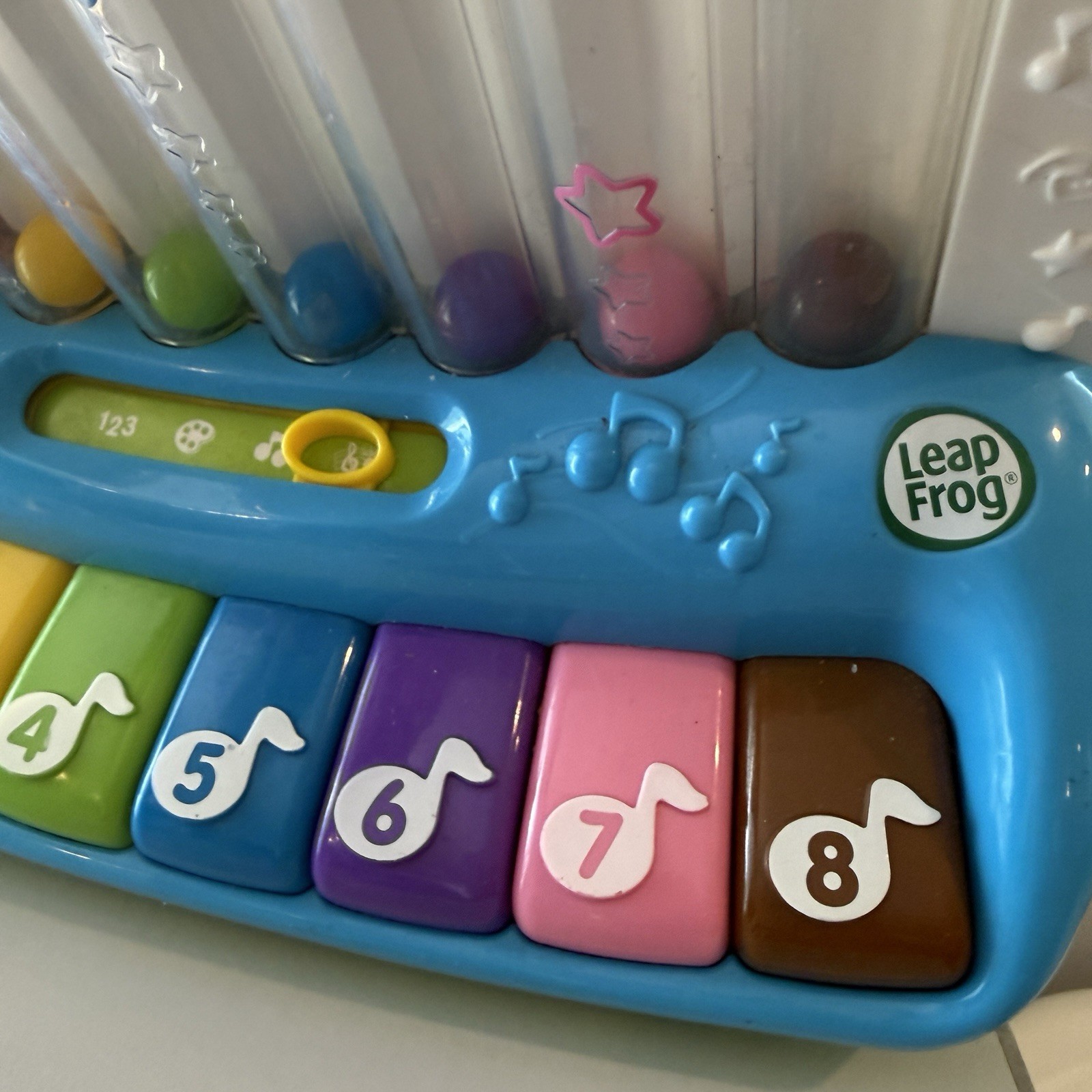 2012 Leapfrog Poppin Play Piano 19204 Musical Learning Toy Numbers/Colors & More