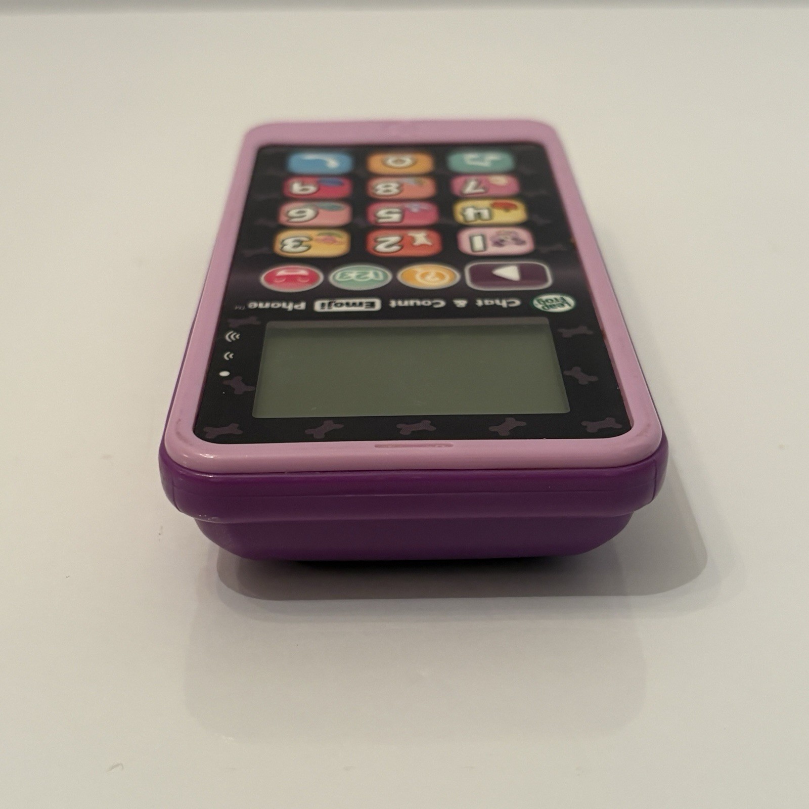 Leap Frog Chat Count Emoji Phone Pink Purple Toddler Kid Toy Tested Watch Video!
