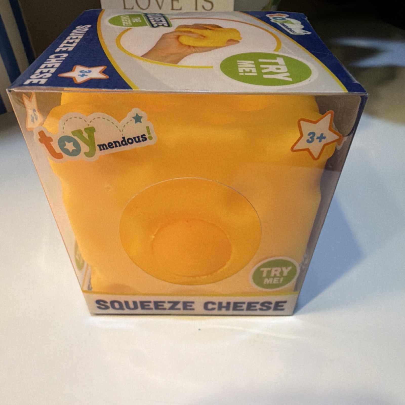Toymendous Squeeze Cheese Squishy Tactile Squeeze Toy Yellow Viral squishy