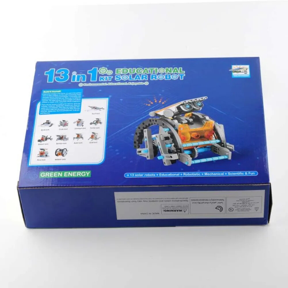 13in1 Solar Powered Robot Science Kit DIY Assembly Building Blocks Gift for Kids