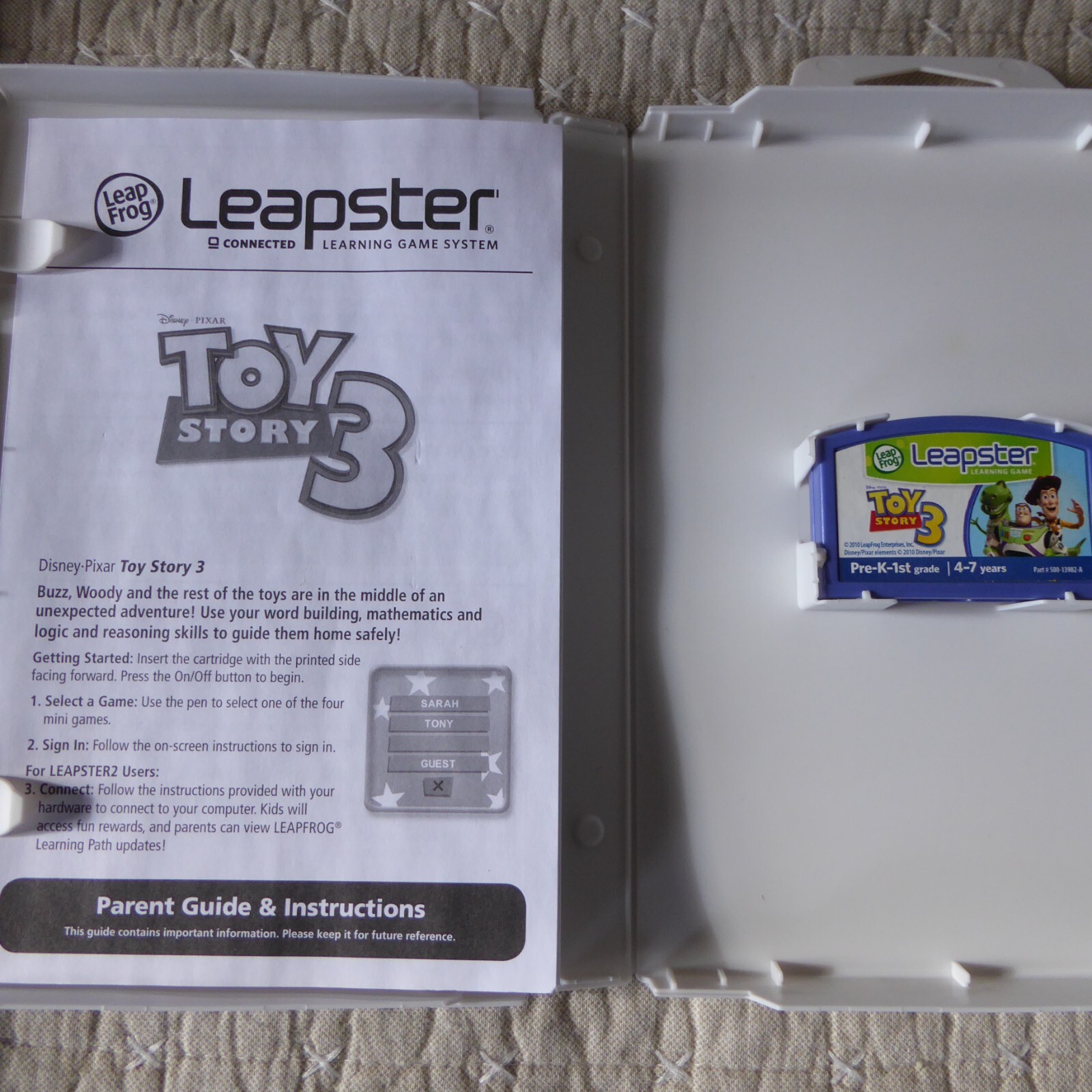 Leap Frog Leapster Learning Game Lot – Finding Nemo & Toy Story + Backyardigans
